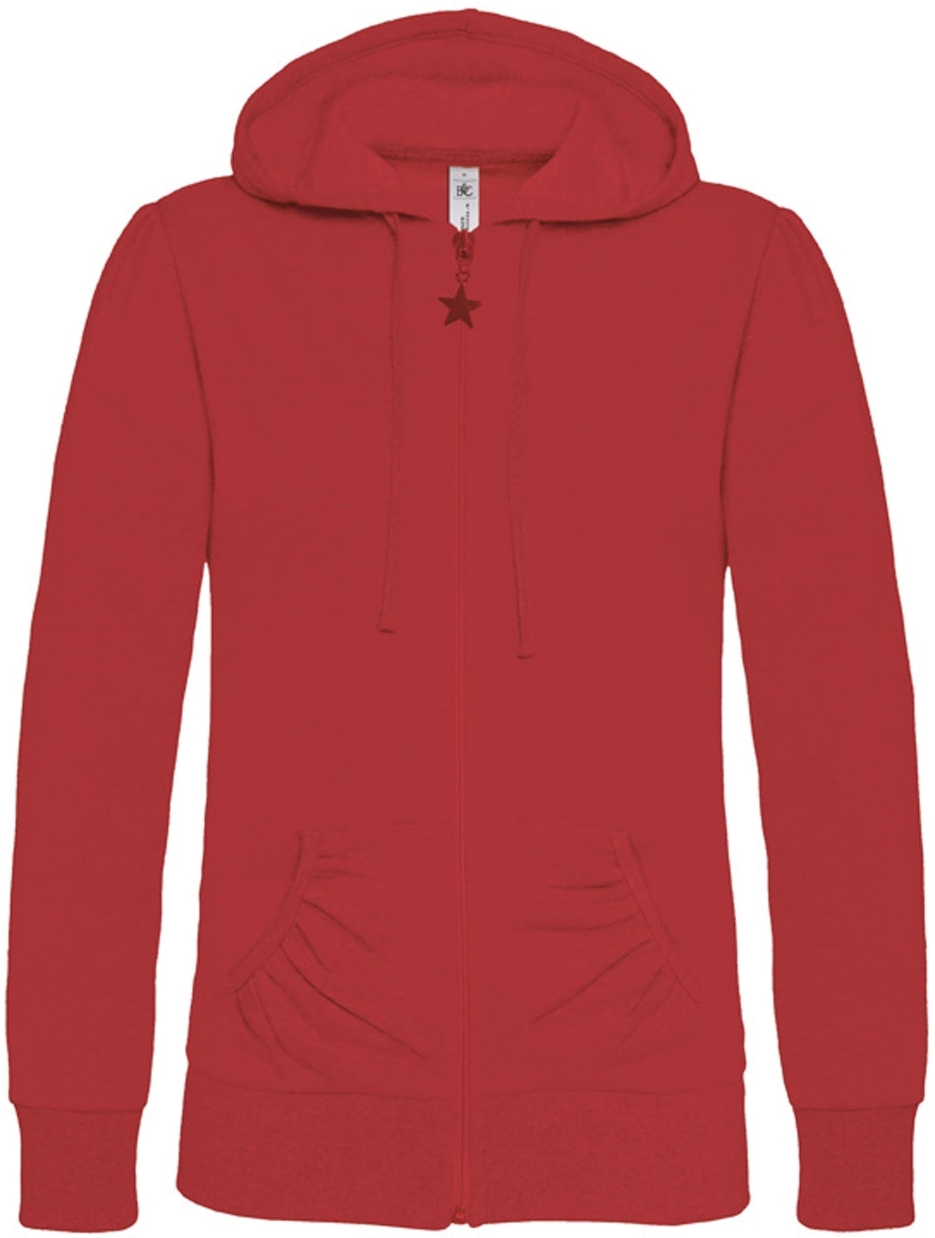 SWEAT-SHIRT FEMME ZIPPÉ CAPUCHE WONDER Red Rouge, à personnaliser avec le logo de votre club. SWEAT-SHIRT FEMME ZIPPÉ CAPUCHE WONDER Red Rouge