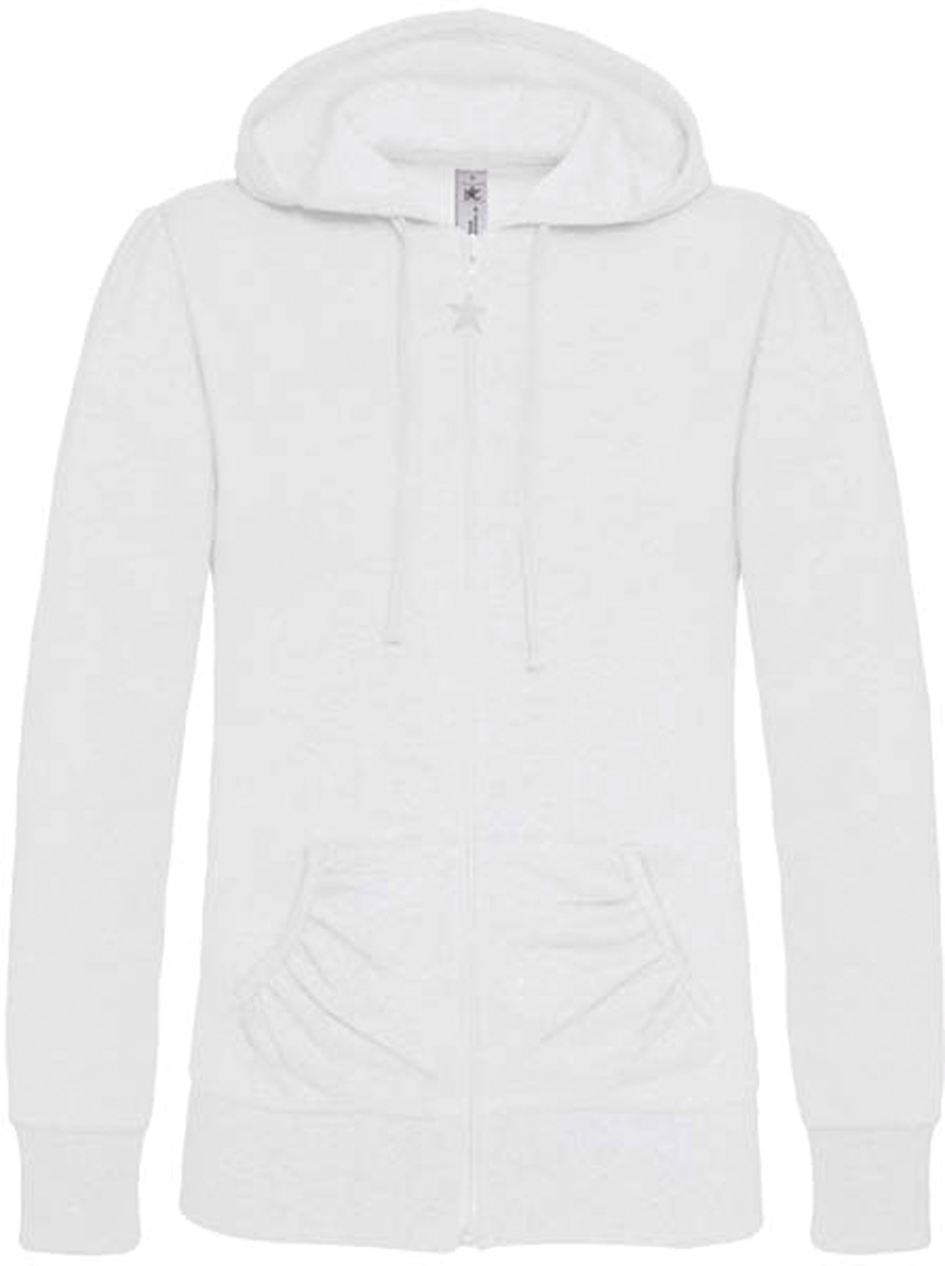 SWEAT-SHIRT FEMME ZIPPÉ CAPUCHE WONDER White Blanc, à personnaliser avec le logo de votre club. SWEAT-SHIRT FEMME ZIPPÉ CAPUCHE WONDER White Blanc