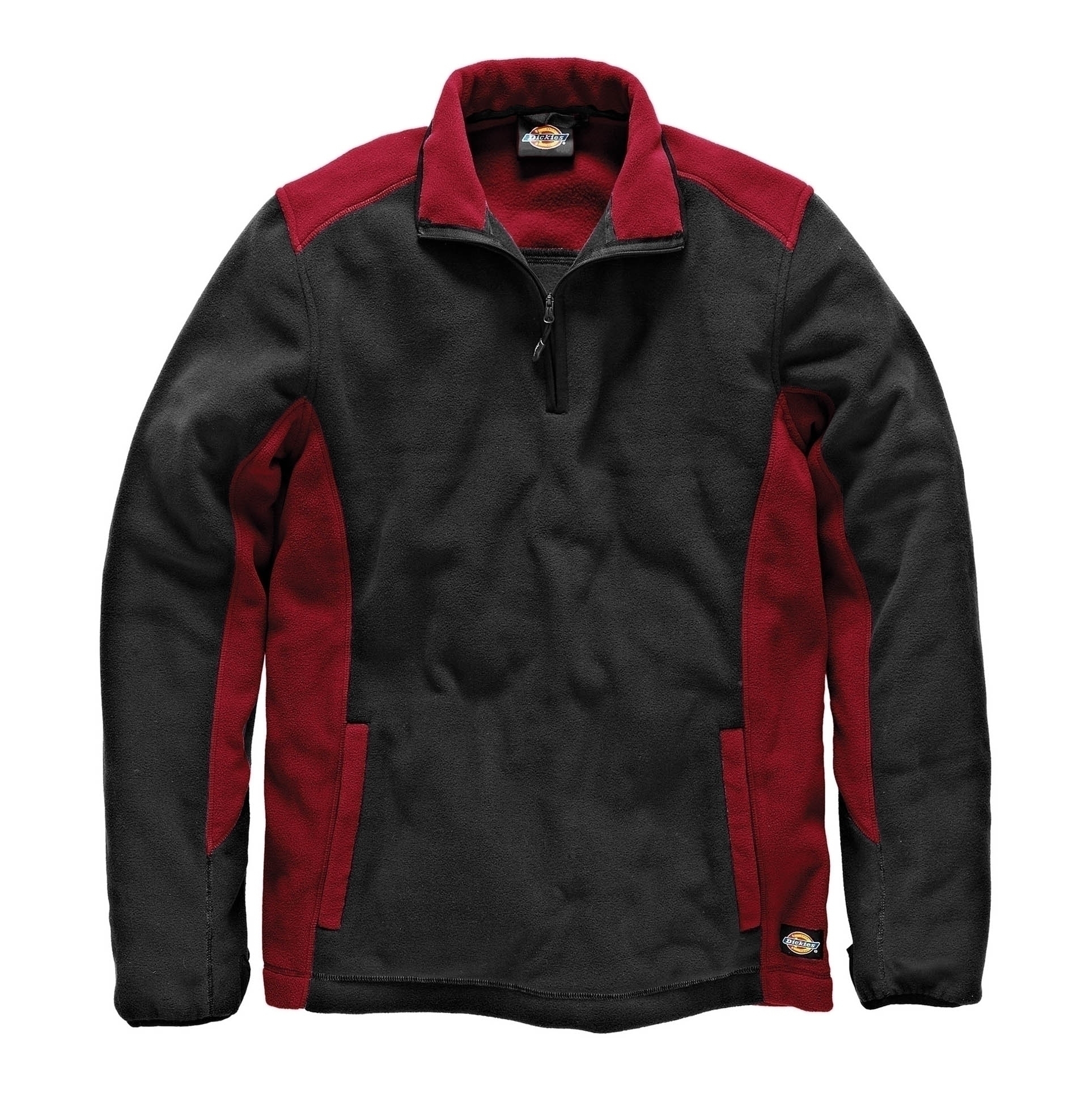 MICROPOLAIRE COL ZIPPÉ TWO TONE Red / Black Rouge, à personnaliser avec le logo de votre club. MICROPOLAIRE COL ZIPPÉ TWO TONE Red / Black Rouge