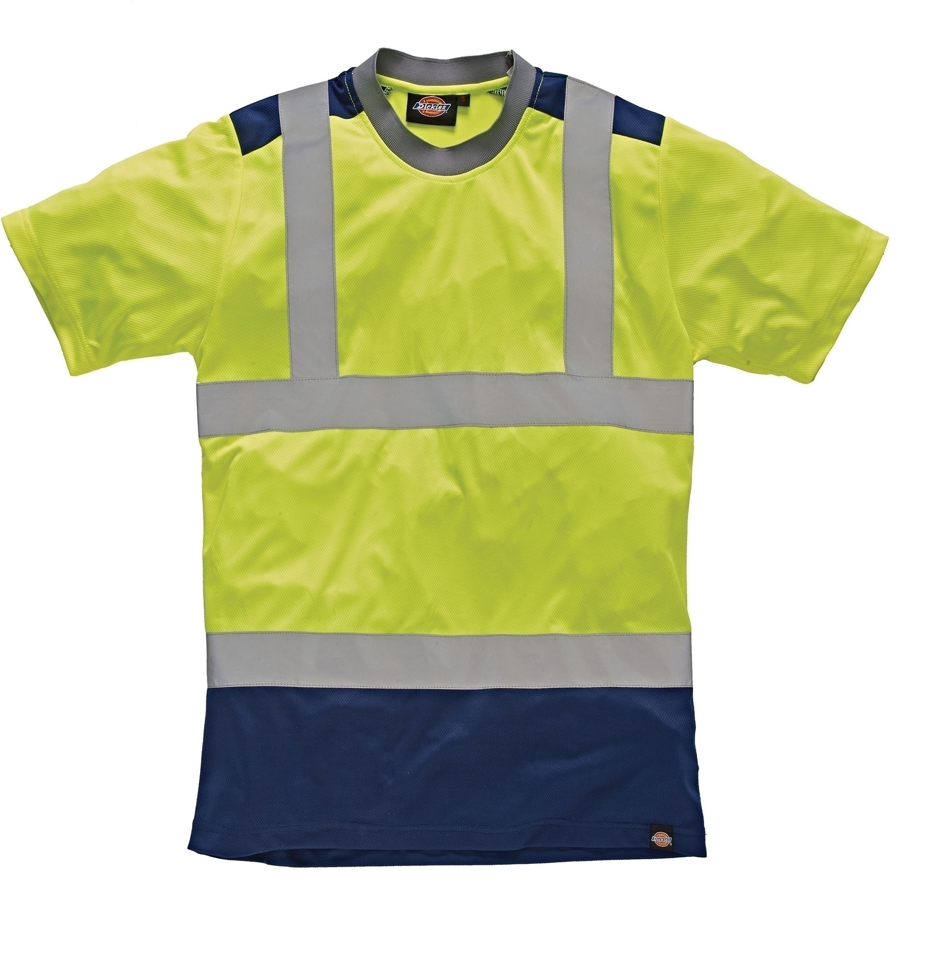 T-shirt Bicolore Haute Visibilité Yellow / Navy Jaune, à personnaliser avec le logo de votre club. T-shirt Bicolore Haute Visibilité Yellow / Navy Jaune