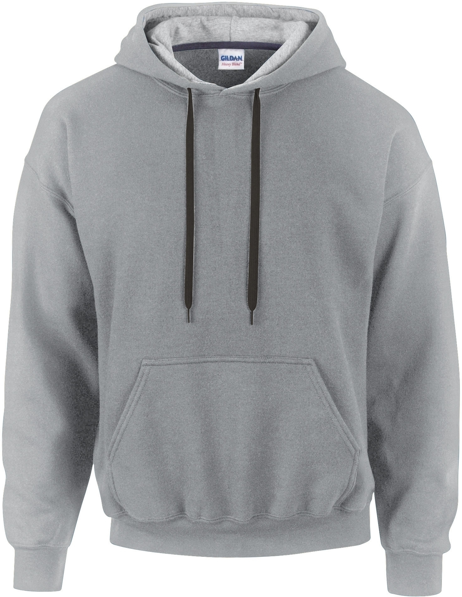 SWEAT-SHIRT CAPUCHE CONSTRASTÉE HEAVY BLEND™ Sport Grey / Black Gris, à personnaliser avec le logo de votre club. SWEAT-SHIRT CAPUCHE CONSTRASTÉE HEAVY BLEND™ Sport Grey / Black Gris