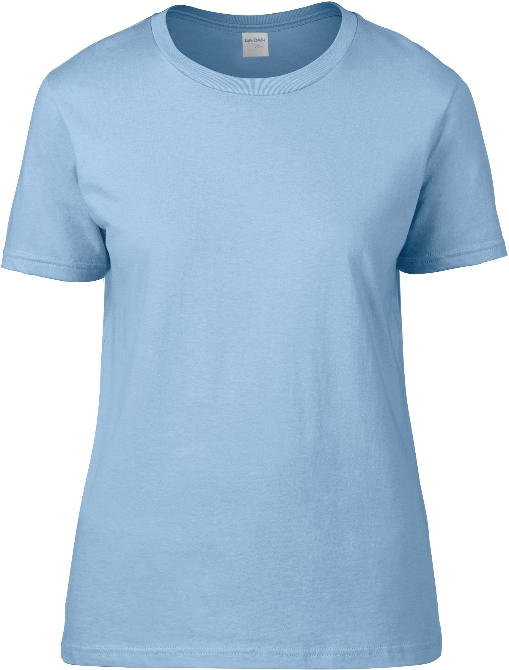 T-SHIRT FEMME COL ROND PREMIUM Light Blue Bleu, à personnaliser avec le logo de votre club. T-SHIRT FEMME COL ROND PREMIUM Light Blue Bleu