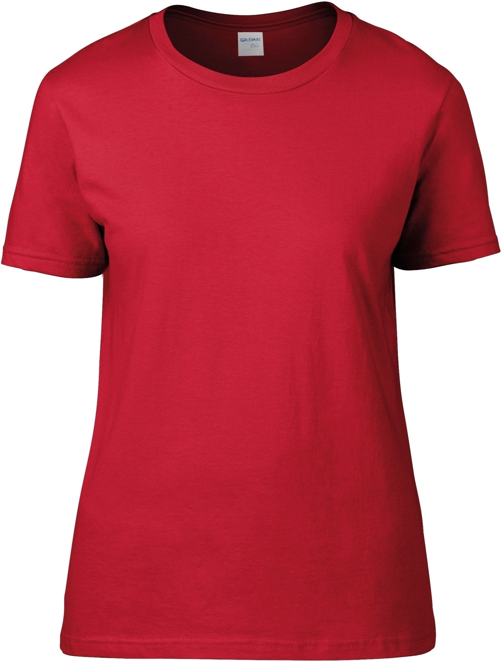 T-SHIRT FEMME COL ROND PREMIUM Red Rouge, à personnaliser avec le logo de votre club. T-SHIRT FEMME COL ROND PREMIUM Red Rouge
