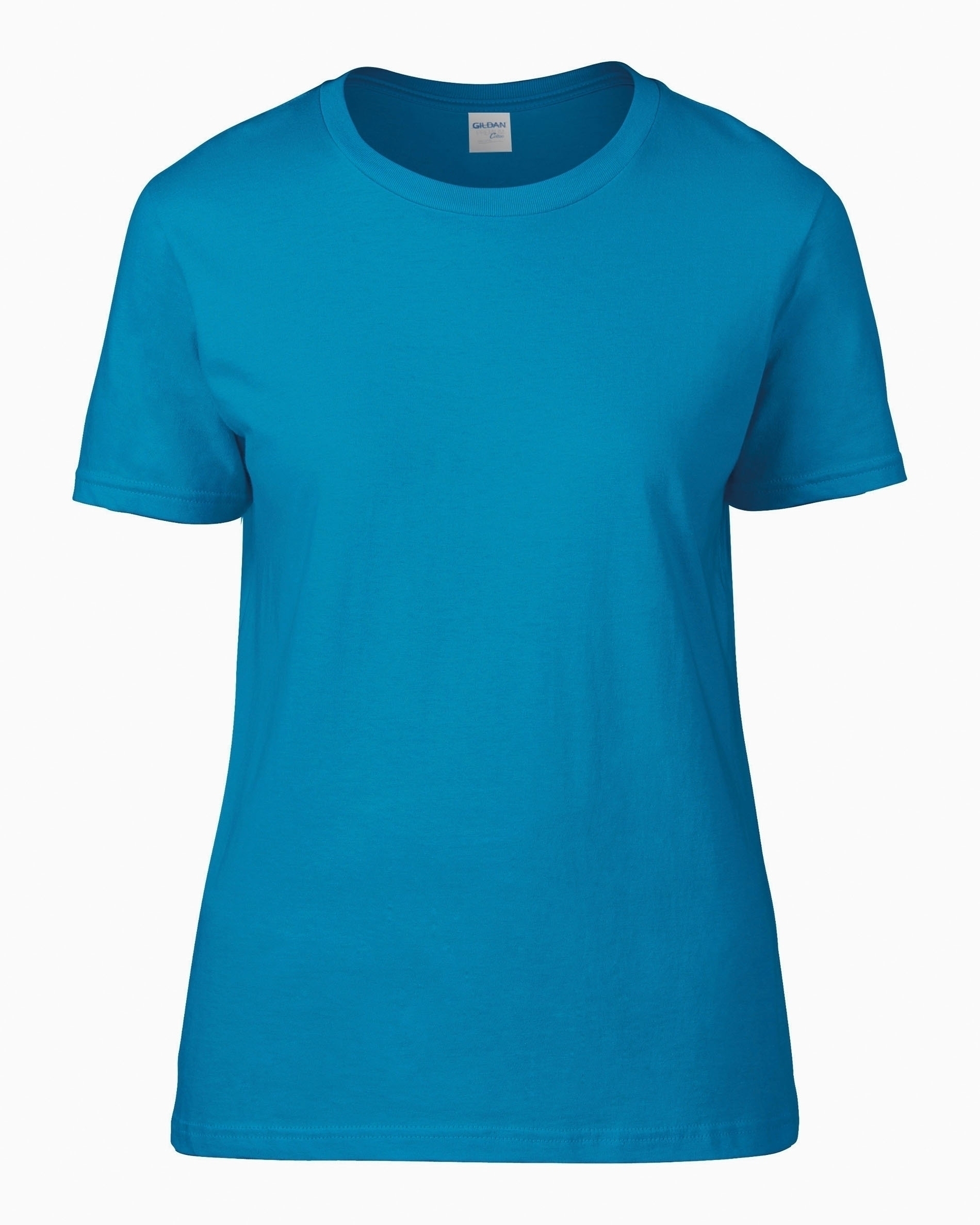 T-SHIRT FEMME COL ROND PREMIUM Sapphire Bleu, à personnaliser avec le logo de votre club. T-SHIRT FEMME COL ROND PREMIUM Sapphire Bleu