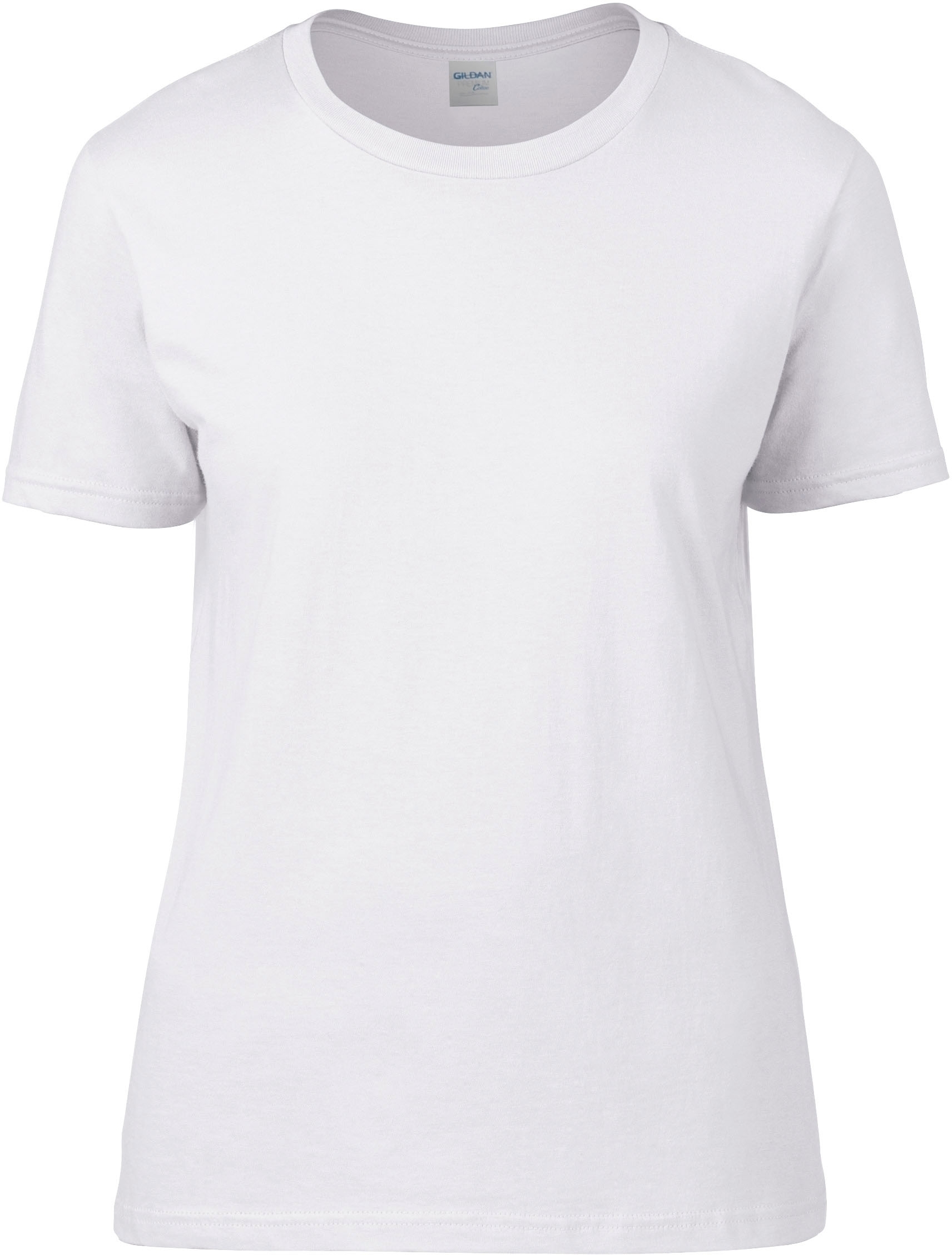 Tee shirt blanc col rond femme on sale
