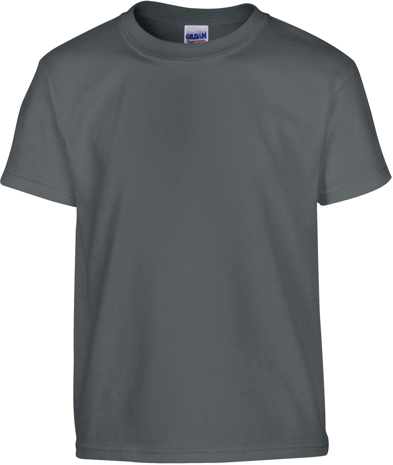 T-SHIRT ENFANT HEAVY Charcoal Gris, à personnaliser avec le logo de votre club. T-SHIRT ENFANT HEAVY Charcoal Gris