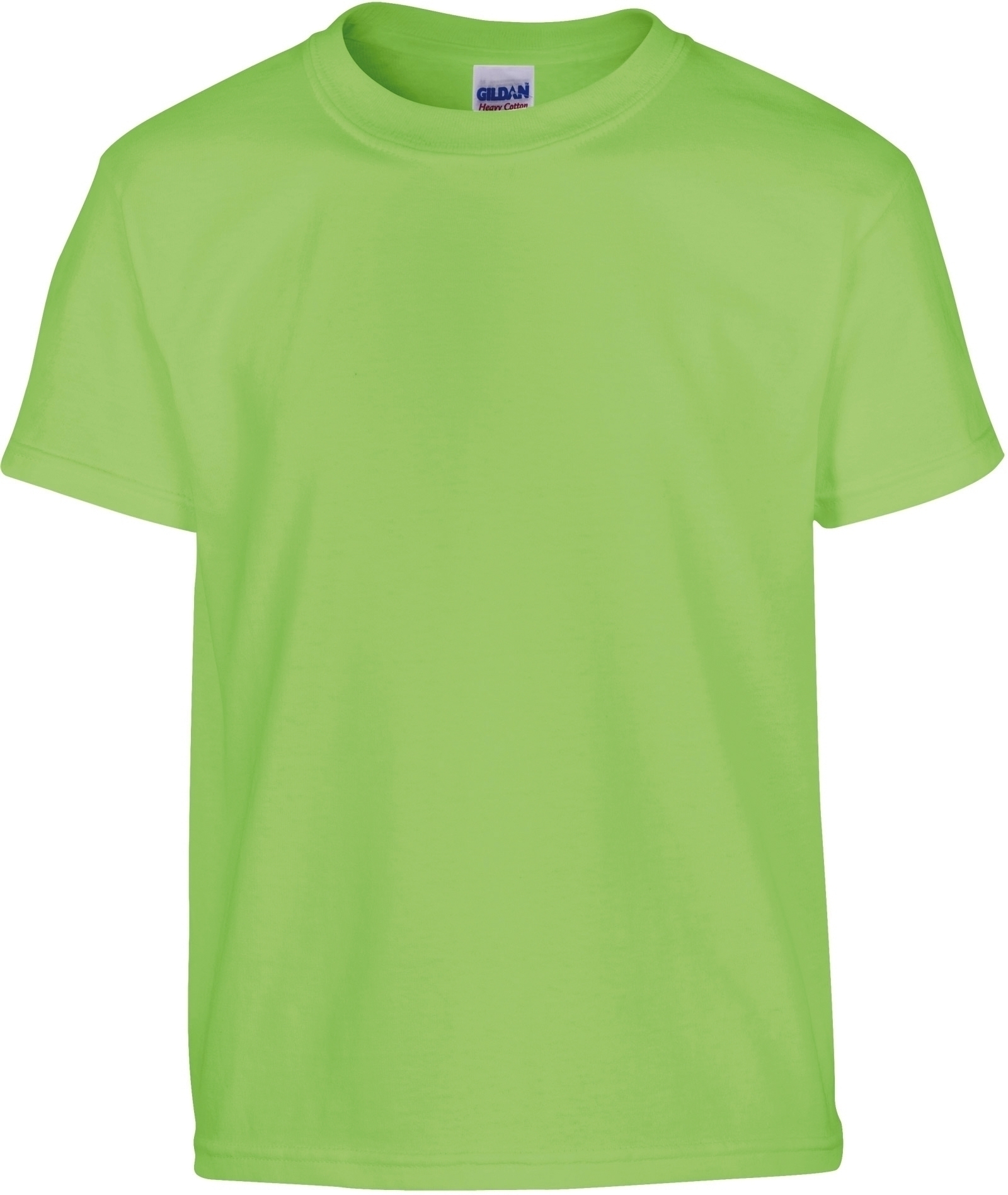 T-SHIRT ENFANT HEAVY Lime Vert, à personnaliser avec le logo de votre club. T-SHIRT ENFANT HEAVY Lime Vert