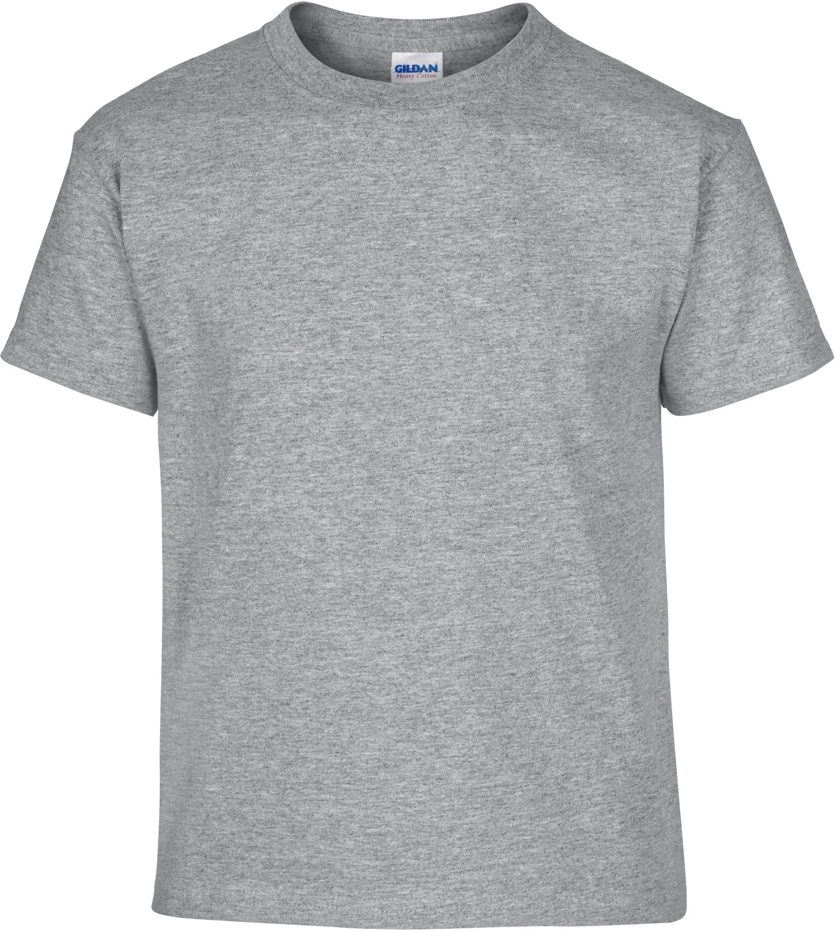 T-SHIRT ENFANT HEAVY Sport Grey Gris, à personnaliser avec le logo de votre club. T-SHIRT ENFANT HEAVY Sport Grey Gris