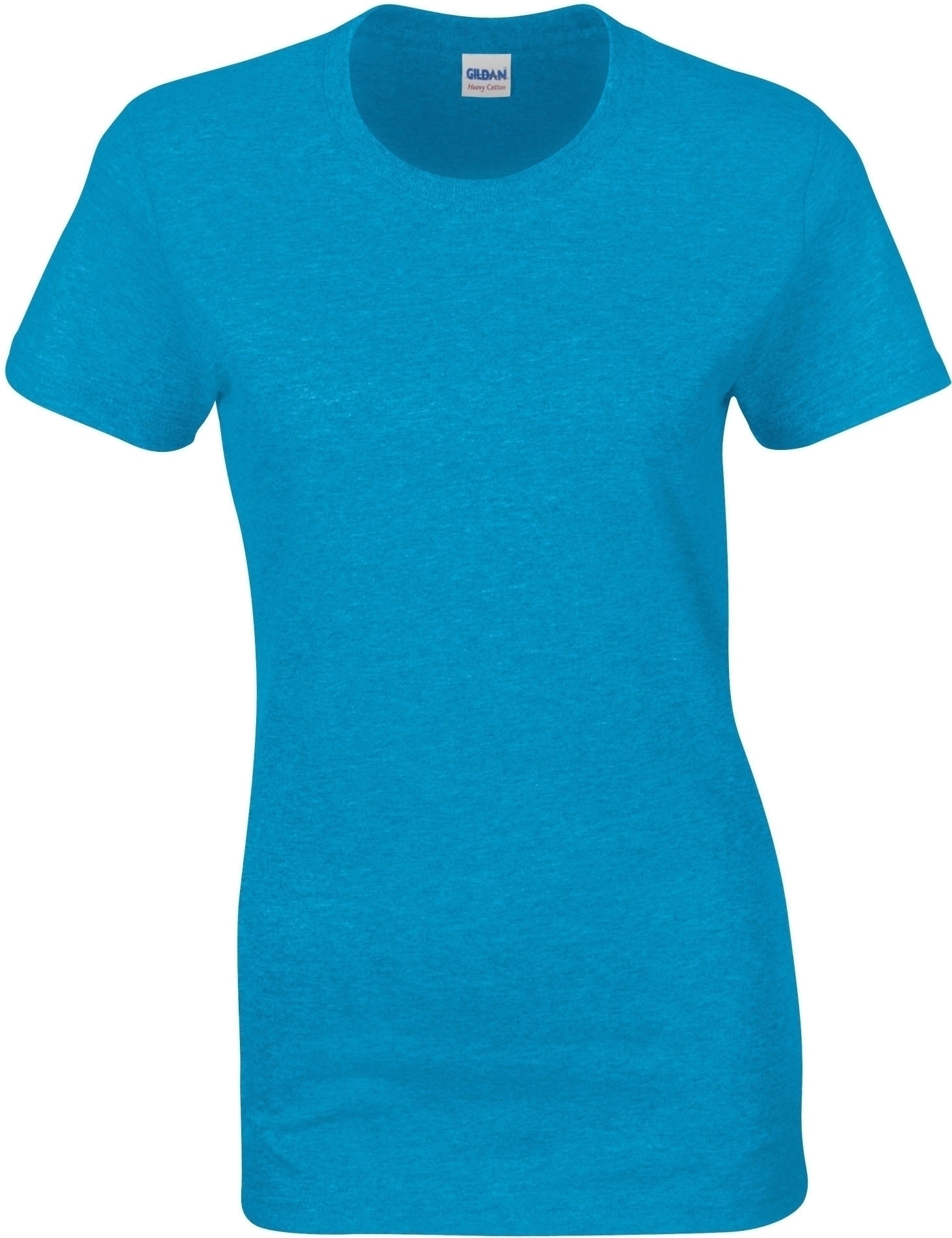 T-SHIRT FEMME HEAVY COTTON™ Heather Sapphire Rouge, à personnaliser avec le logo de votre club. T-SHIRT FEMME HEAVY COTTON™ Heather Sapphire Rouge