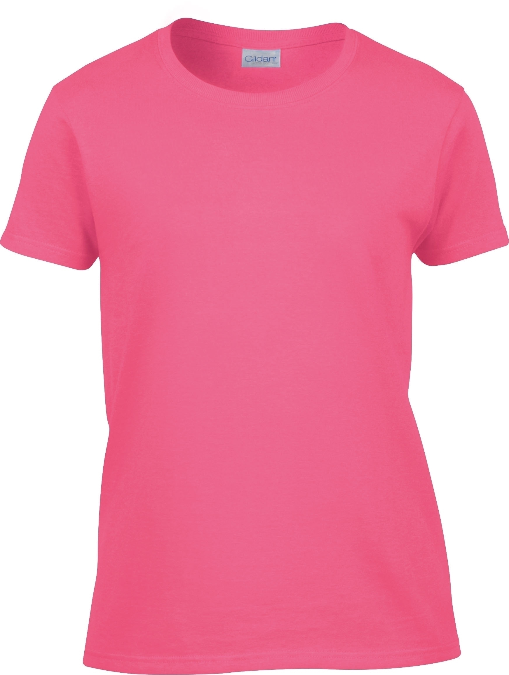 T-SHIRT FEMME HEAVY COTTON™ Safety Pink Rose, à personnaliser avec le logo de votre club. T-SHIRT FEMME HEAVY COTTON™ Safety Pink Rose