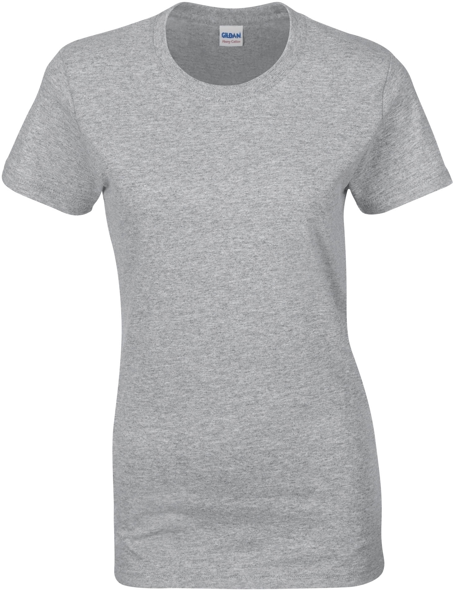 T-SHIRT FEMME HEAVY COTTON™ Sport Grey Gris, à personnaliser avec le logo de votre club. T-SHIRT FEMME HEAVY COTTON™ Sport Grey Gris