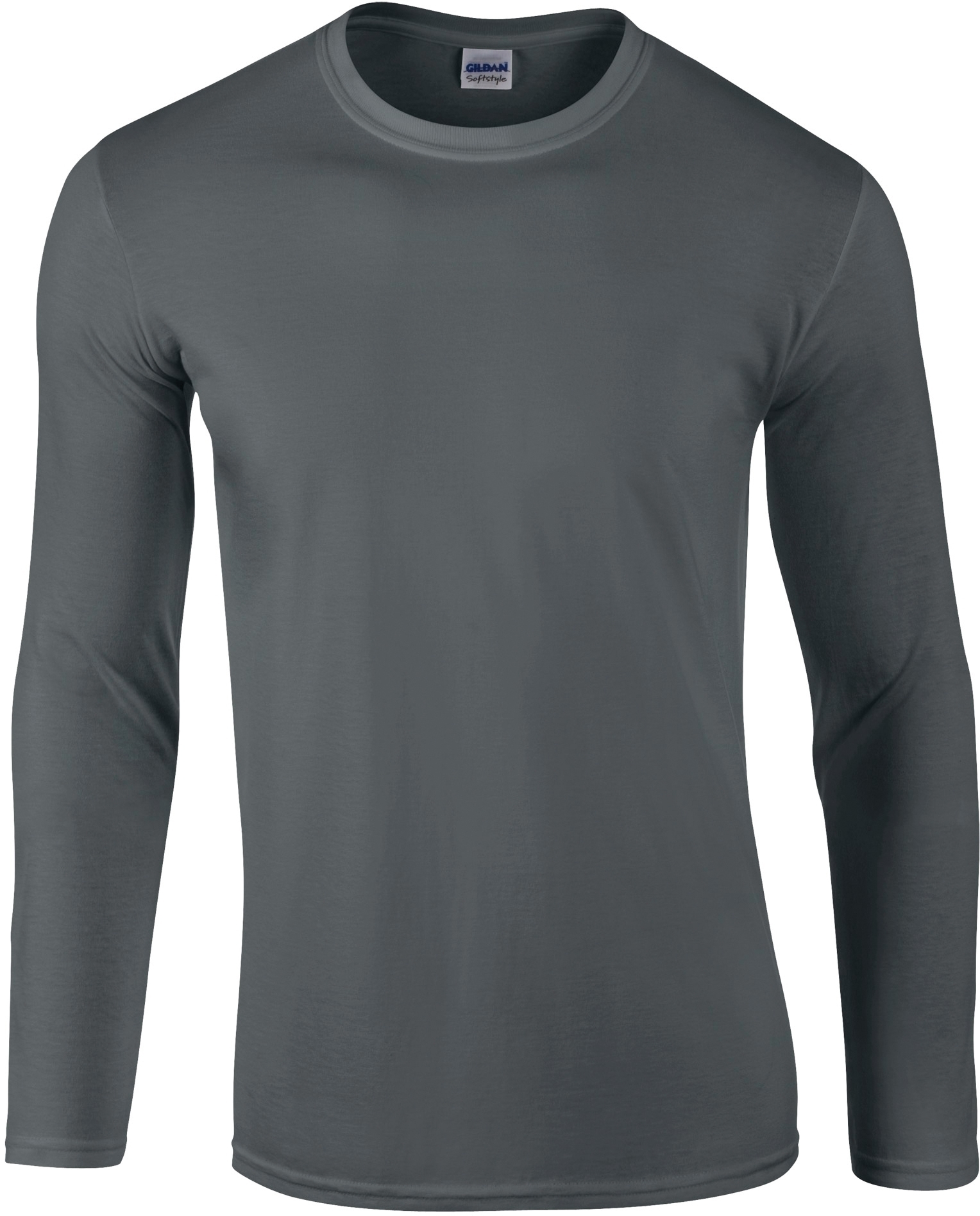 T-SHIRT HOMME MANCHES LONGUES SOFTSTYLE Gris Charcoal, à personnaliser avec le logo de votre club. T-SHIRT HOMME MANCHES LONGUES SOFTSTYLE Gris Charcoal