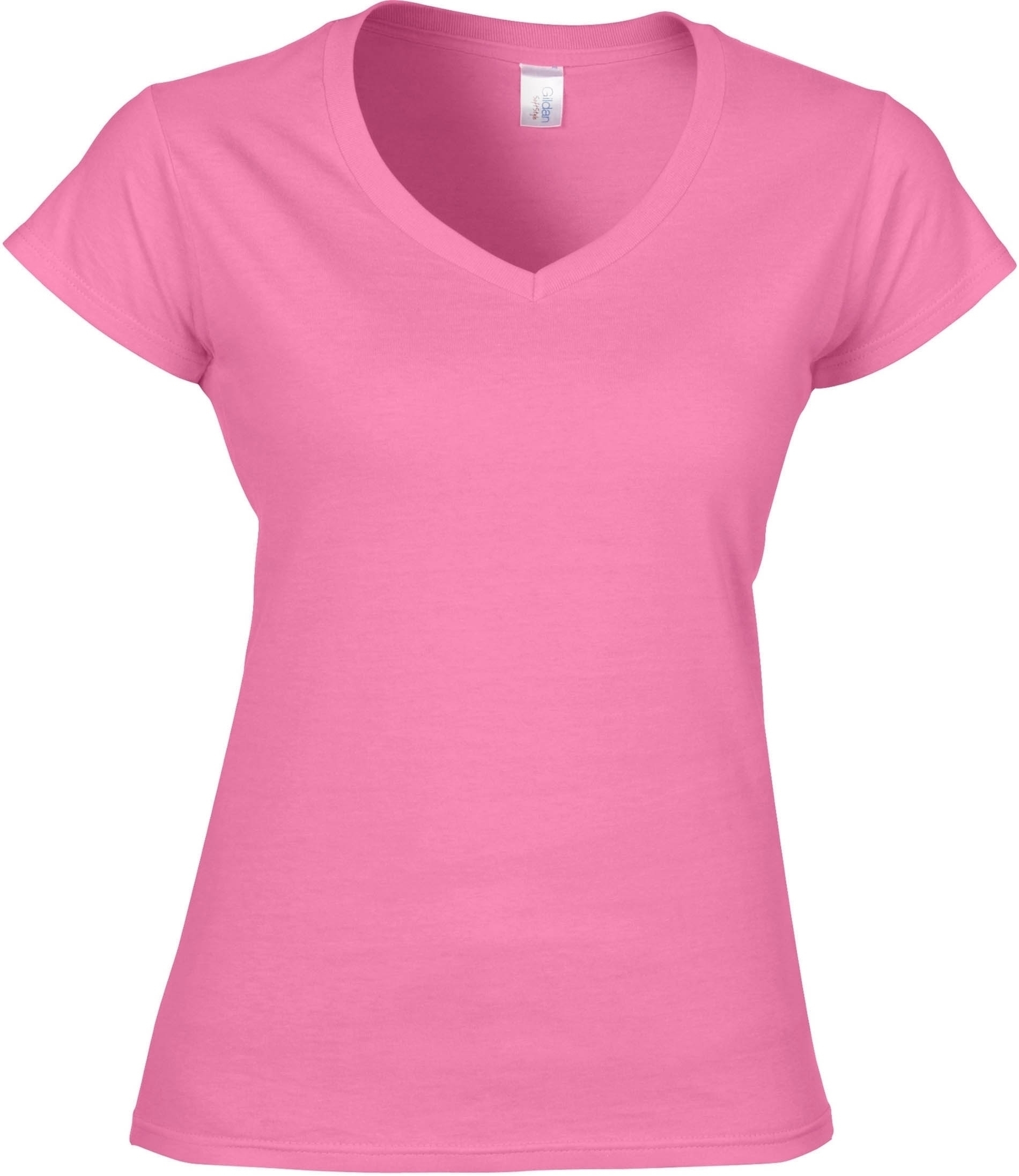 T-SHIRT FEMME COL V SOFTSTYLE Azalea Violet, à personnaliser avec le logo de votre club. T-SHIRT FEMME COL V SOFTSTYLE Azalea Violet
