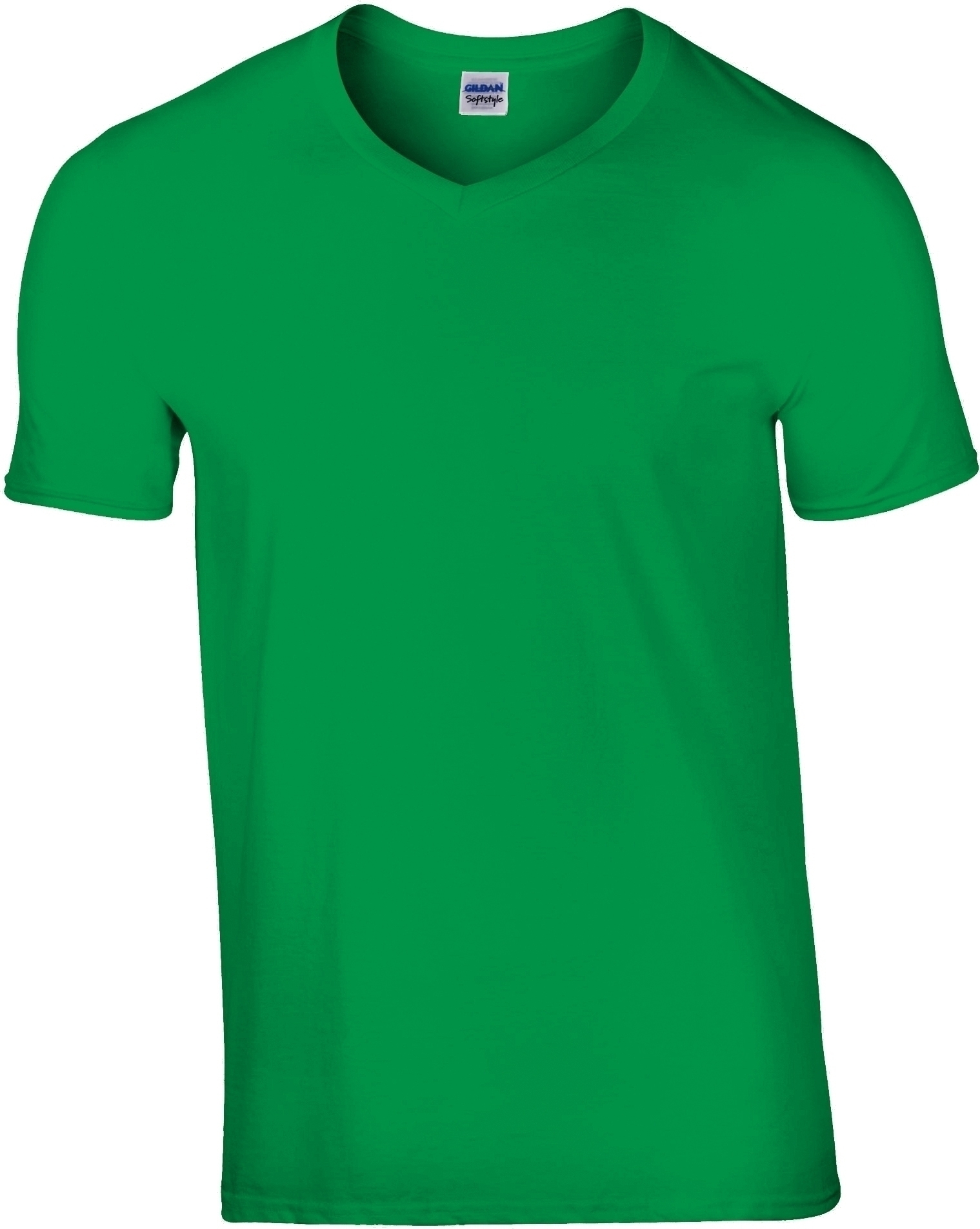 T-SHIRT HOMME COL V SOFTSTYLE Irish Green Vert, à personnaliser avec le logo de votre club. T-SHIRT HOMME COL V SOFTSTYLE Irish Green Vert
