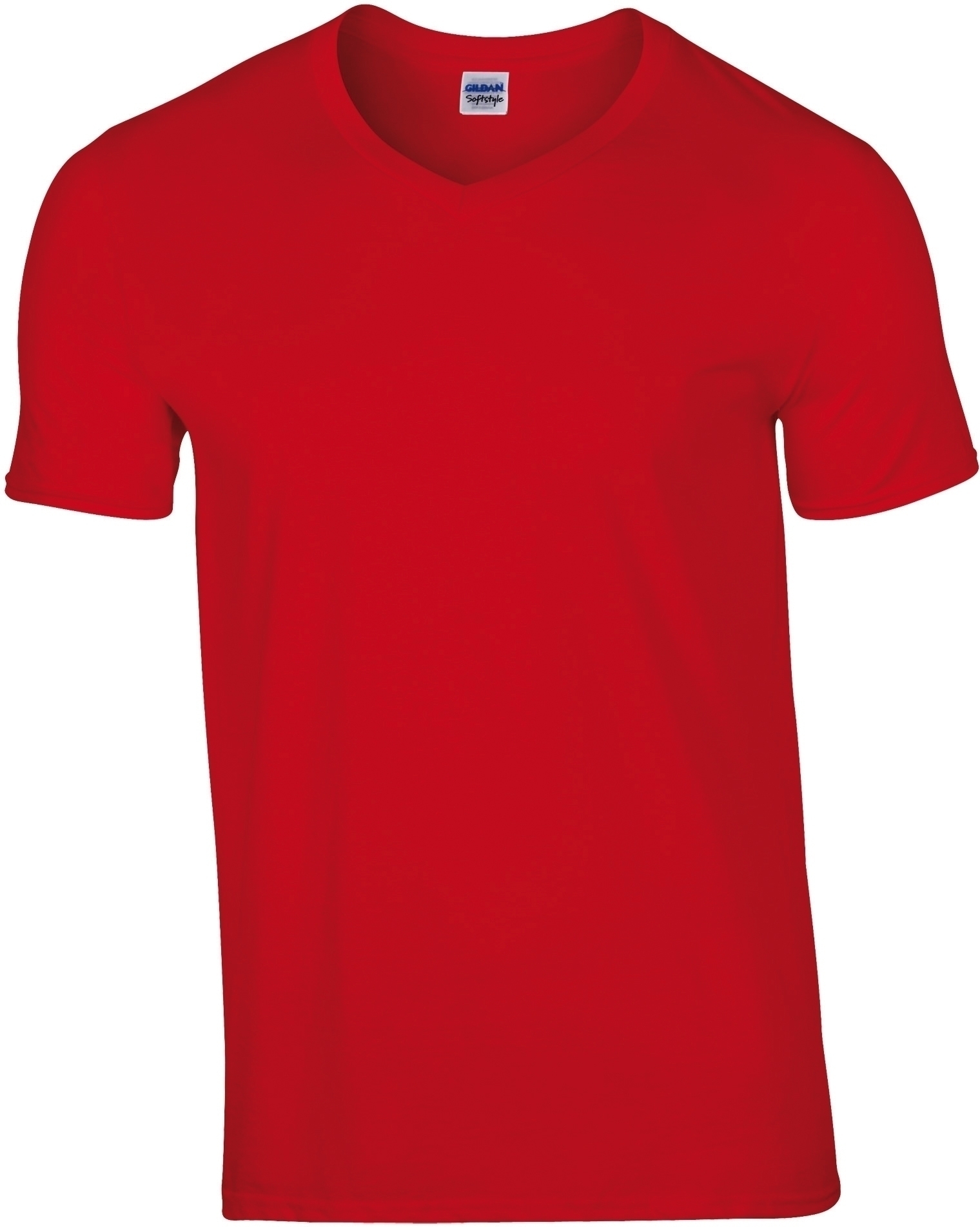 T-SHIRT HOMME COL V SOFTSTYLE Red Rouge, à personnaliser avec le logo de votre club. T-SHIRT HOMME COL V SOFTSTYLE Red Rouge