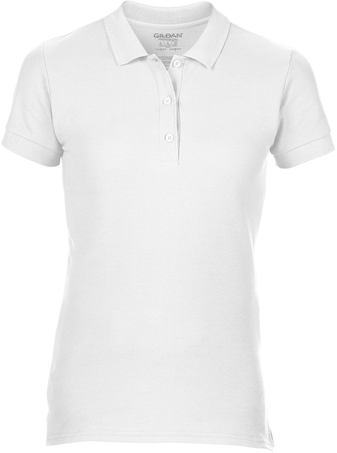 POLO FEMME PREMIUM White Blanc, à personnaliser avec le logo de votre club. POLO FEMME PREMIUM White Blanc