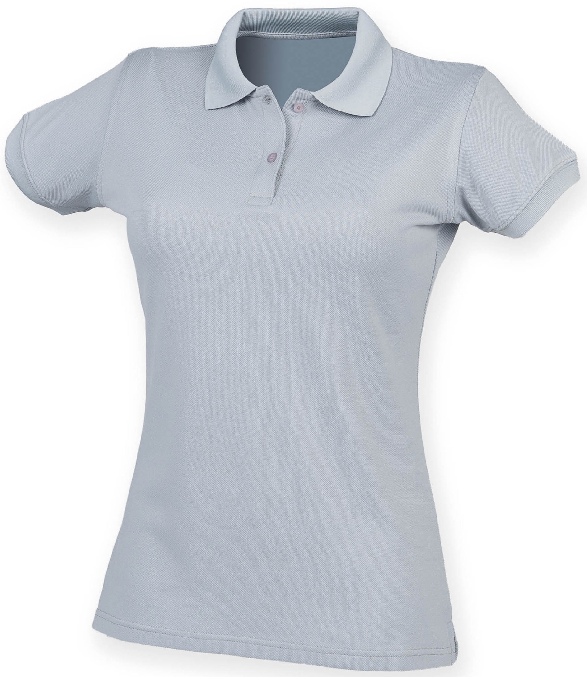 POLO FEMME COOLPLUS® Silver Grey Gris, à personnaliser avec le logo de votre club. POLO FEMME COOLPLUS® Silver Grey Gris