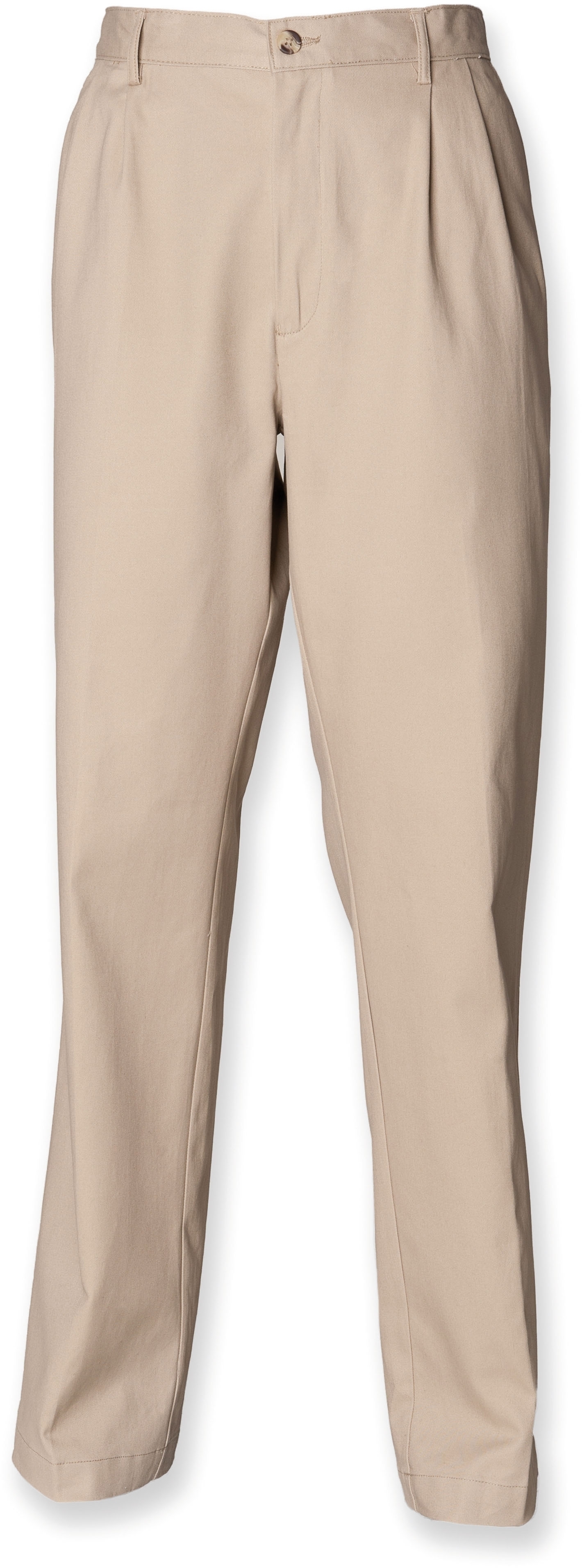 PLEAT CHINO TROUSERS_Pantalon à pinces avec traitement teflon Stone Gris
