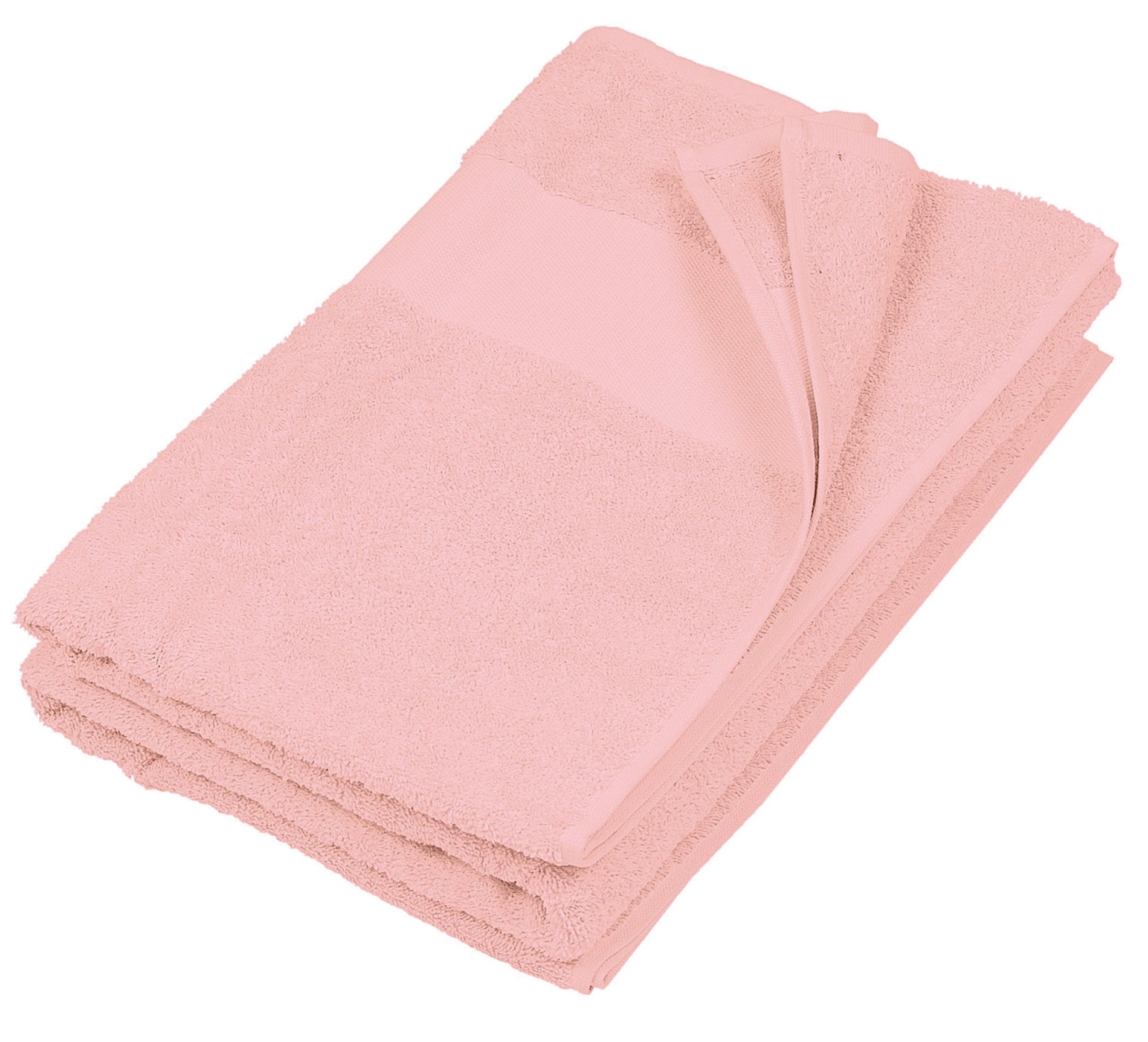 DRAP DE BAIN - 100 x 150 cm Pale Pink Rose, à personnaliser avec le logo de votre club. DRAP DE BAIN - 100 x 150 cm Pale Pink Rose