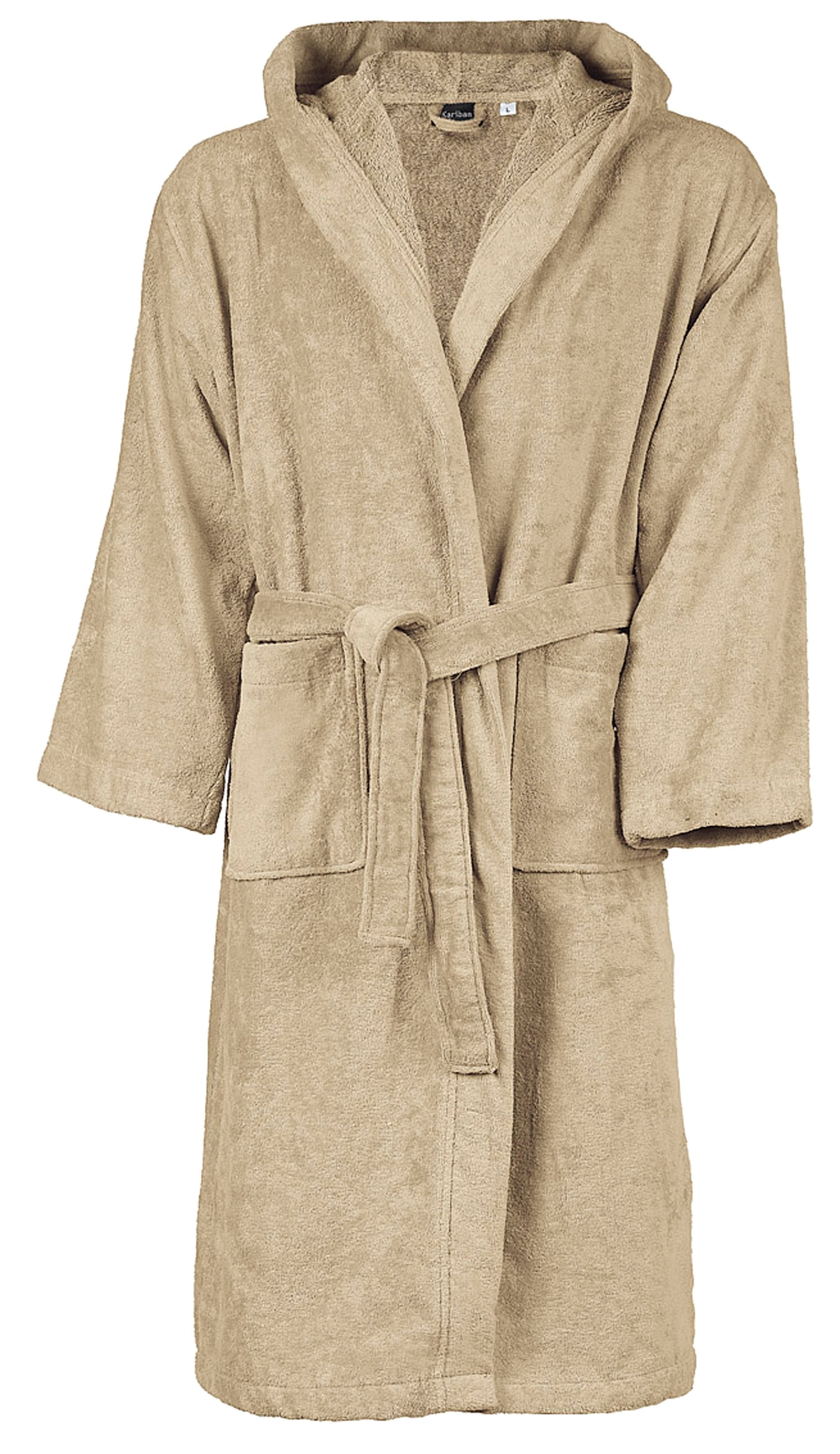 PEIGNOIR DE BAIN VELOURS Beige Beige, à personnaliser avec le logo de votre club. PEIGNOIR DE BAIN VELOURS Beige Beige