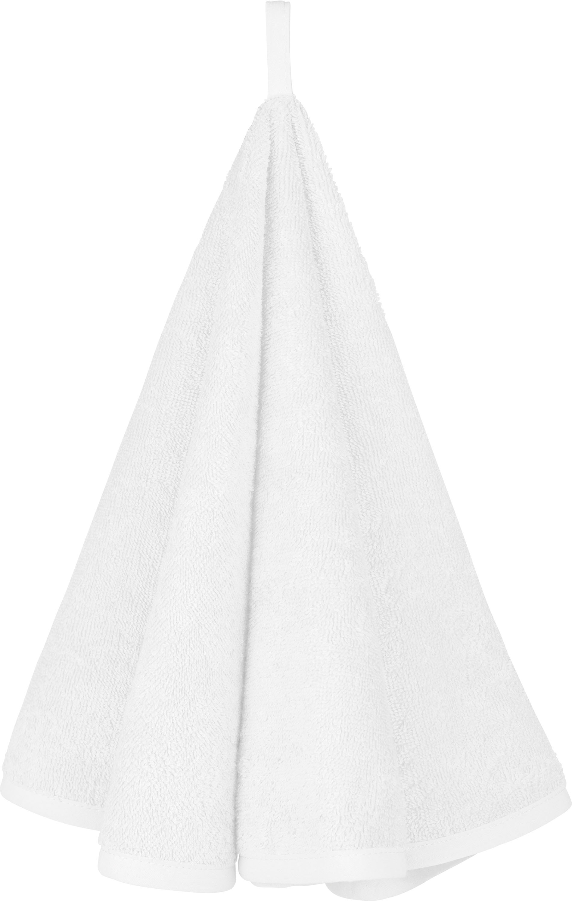 ESSUIE-MAIN ROND ÉPONGE White Blanc, à personnaliser avec le logo de votre club. ESSUIE-MAIN ROND ÉPONGE White Blanc
