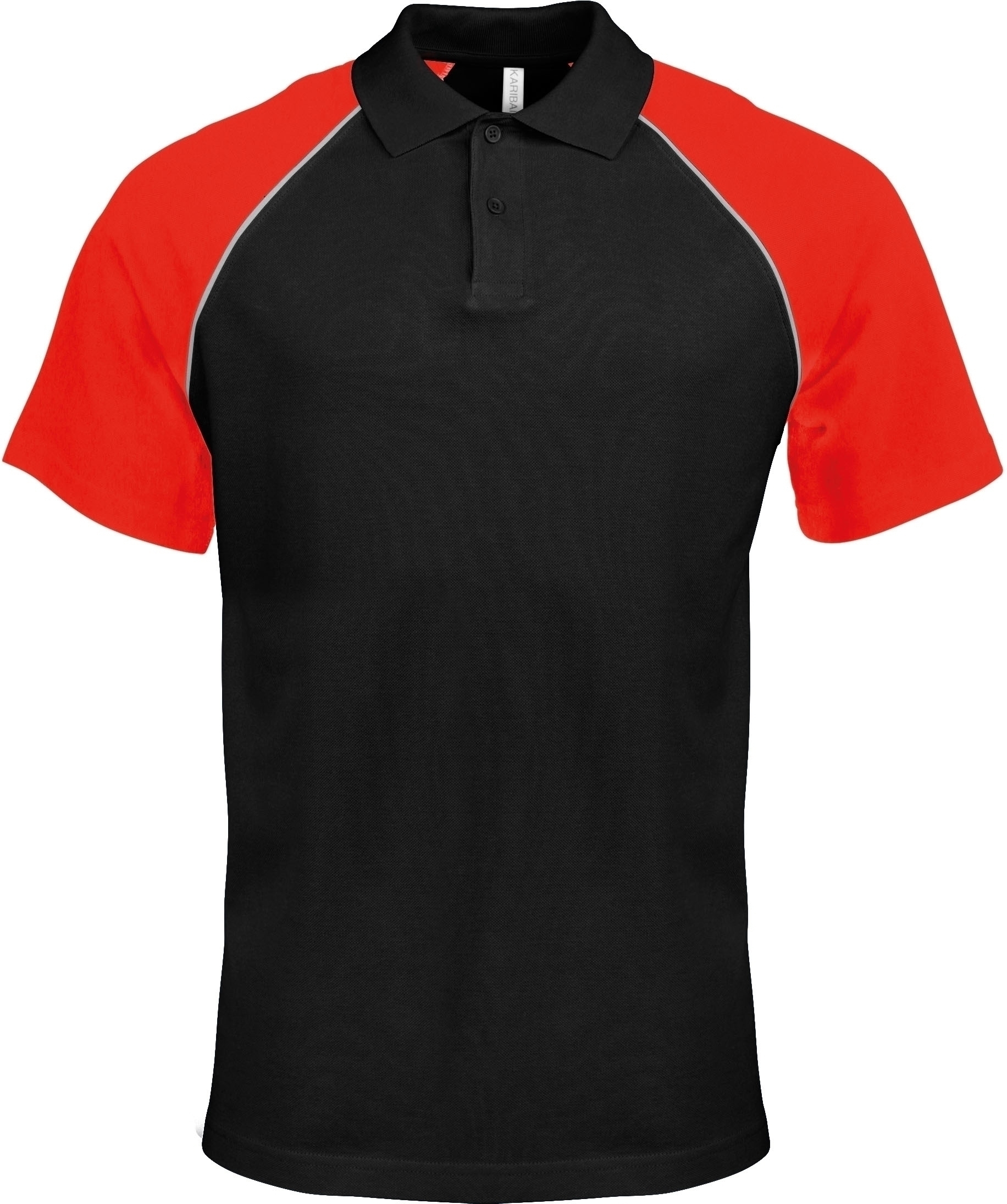 POLO BASE BALL MANCHES COURTES Black / Red Noir, à personnaliser avec le logo de votre club. POLO BASE BALL MANCHES COURTES Black / Red Noir