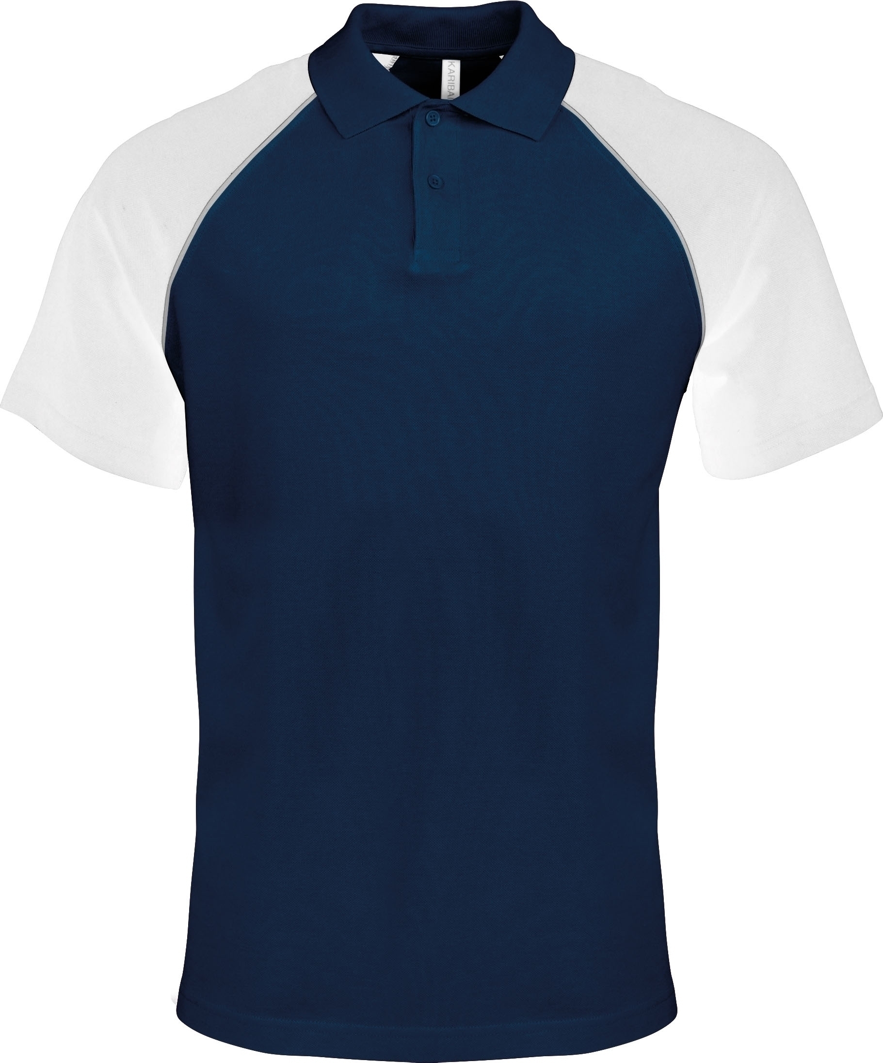 POLO BASE BALL MANCHES COURTES Navy / White Bleu, à personnaliser avec le logo de votre club. POLO BASE BALL MANCHES COURTES Navy / White Bleu