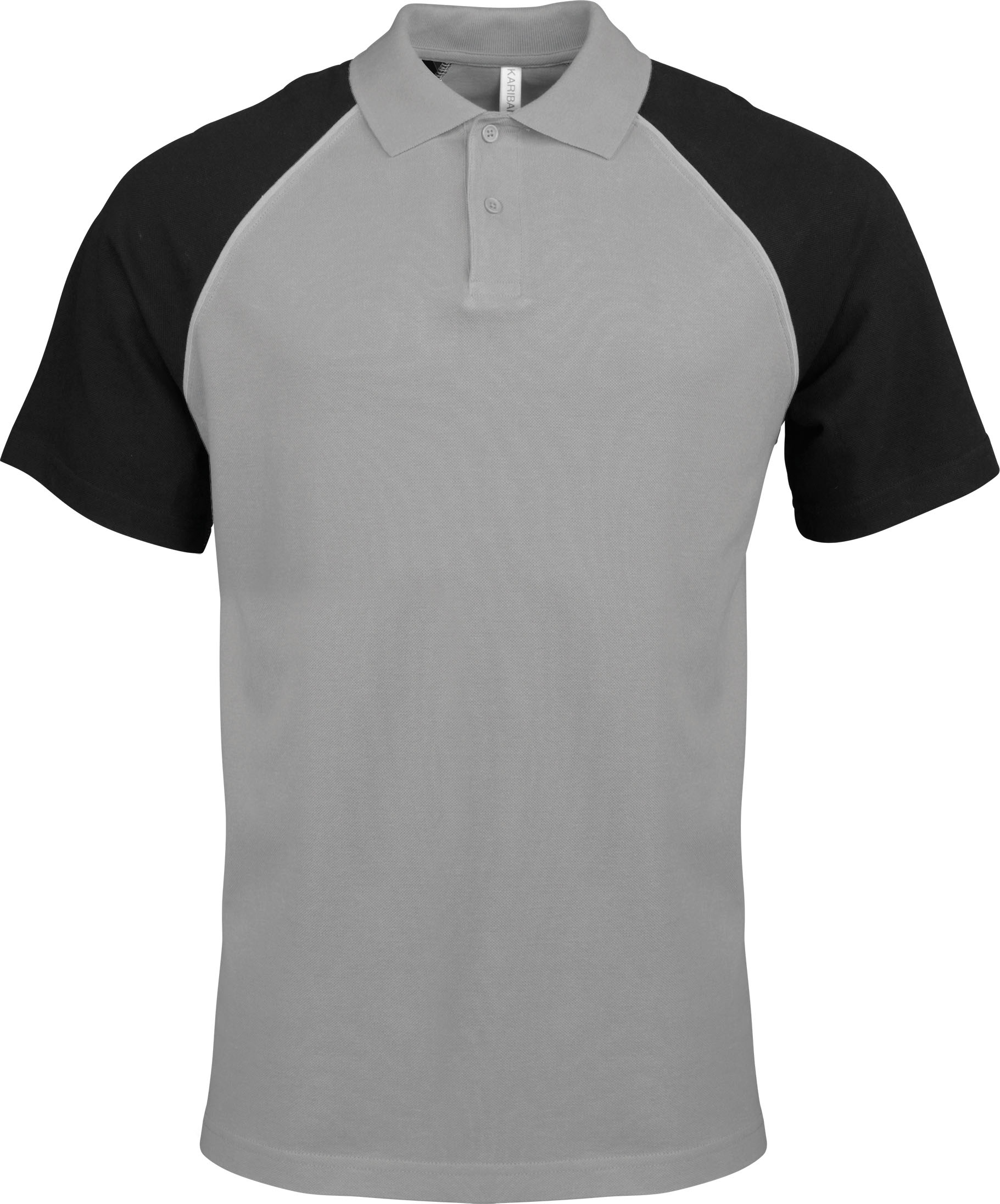 POLO BASE BALL MANCHES COURTES Slate Grey / Black Gris, à personnaliser avec le logo de votre club. POLO BASE BALL MANCHES COURTES Slate Grey / Black Gris