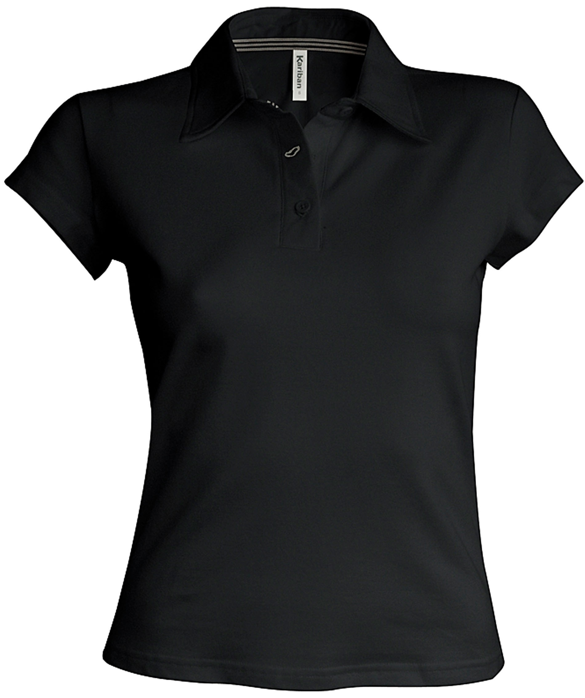 KIM > POLO MANCHES COURTES FEMME Black Noir, à personnaliser avec le logo de votre club. KIM > POLO MANCHES COURTES FEMME Black Noir