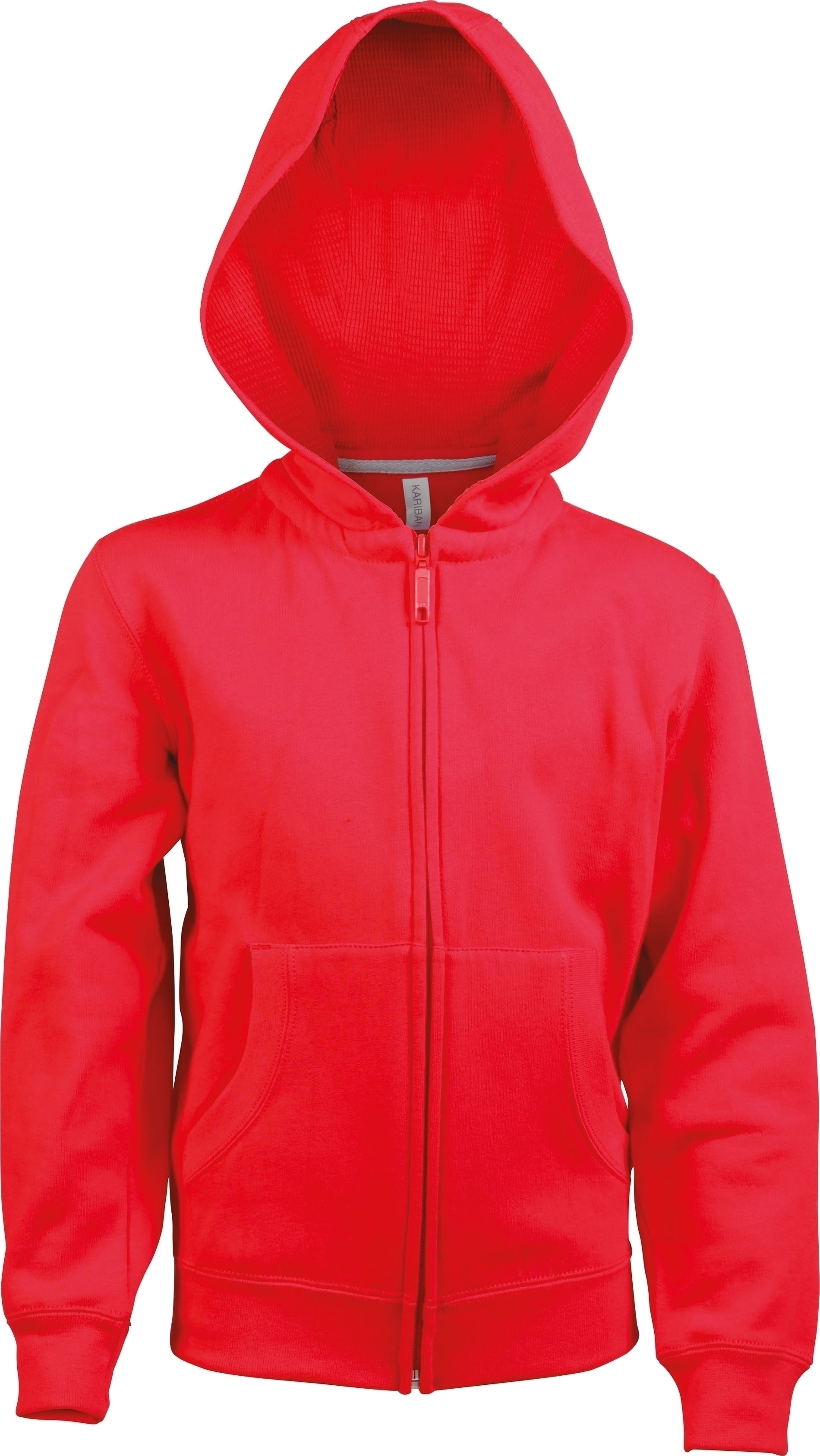 SWEAT-SHIRT CAPUCHE ZIPPÉ ENFANT Red Rouge, à personnaliser avec le logo de votre club. SWEAT-SHIRT CAPUCHE ZIPPÉ ENFANT Red Rouge