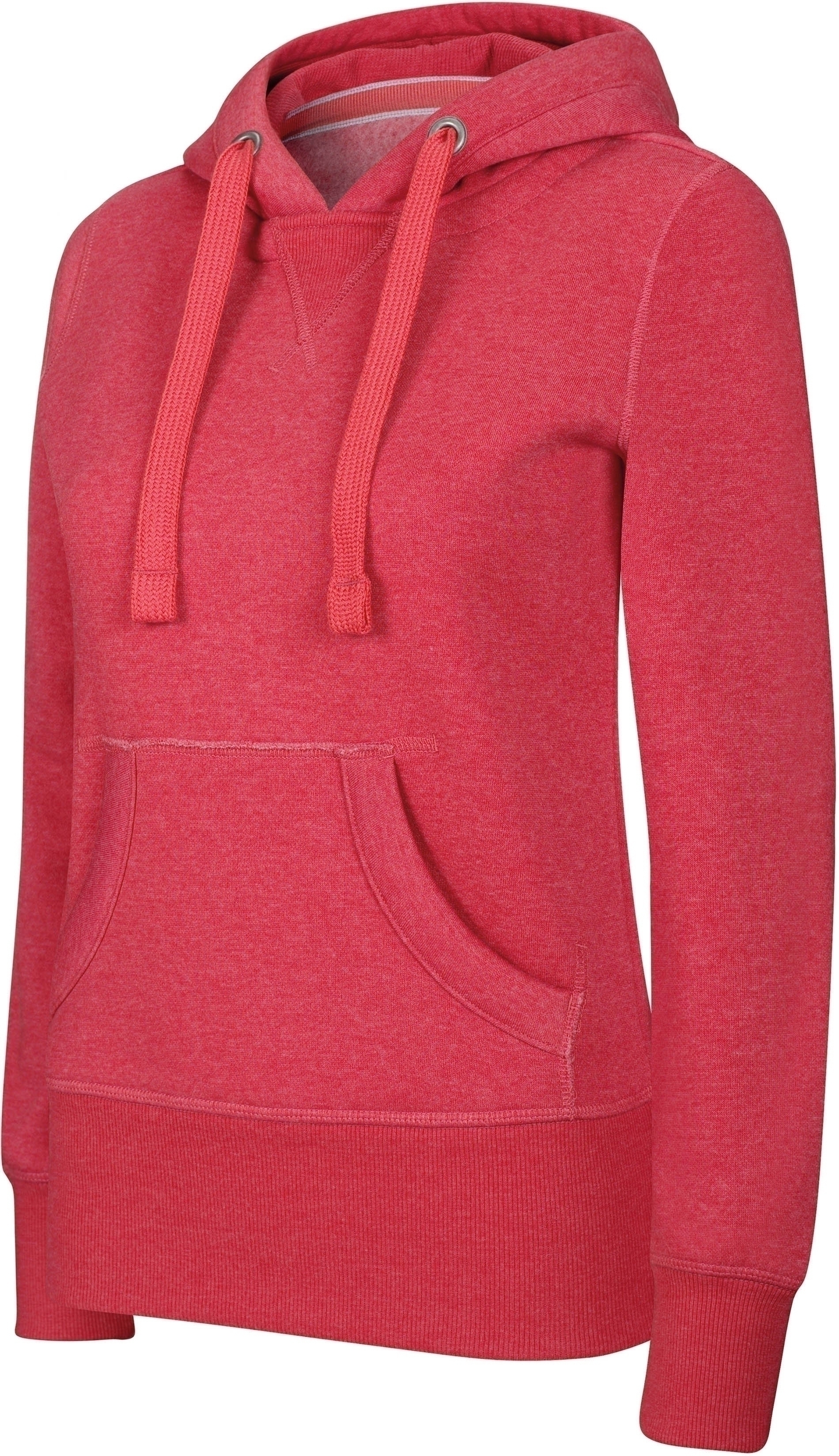 Sweat-shirt capuche mélange femme Dark Red Heather Rouge, à personnaliser avec le logo de votre club. Sweat-shirt capuche mélange femme Dark Red Heather Rouge