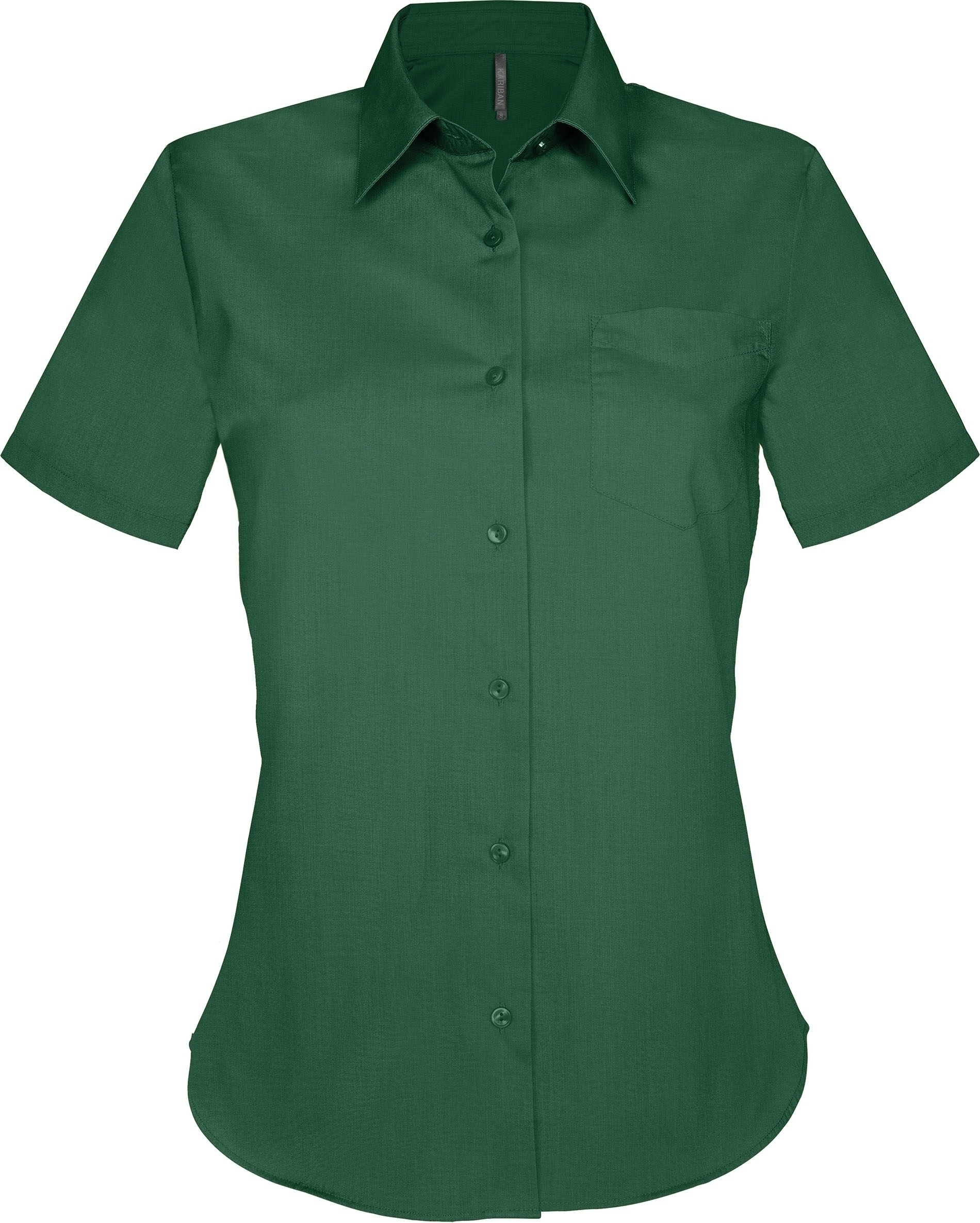 Judth > chemise manches courtes femme Forest Green Vert, à personnaliser avec le logo de votre club. Judth > chemise manches courtes femme Forest Green Vert