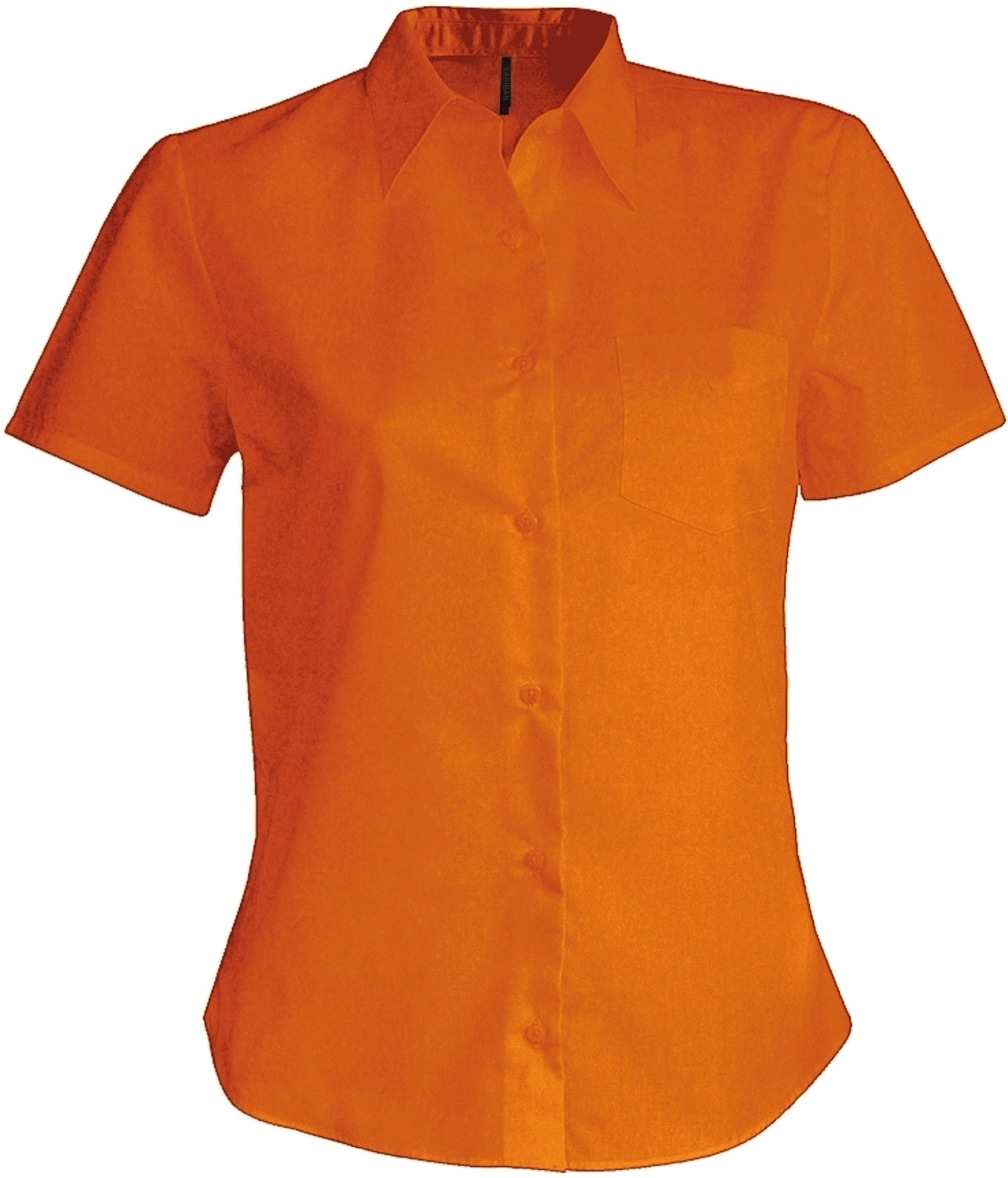 Judth > chemise manches courtes femme Orange Orange, à personnaliser avec le logo de votre club. Judth > chemise manches courtes femme Orange Orange