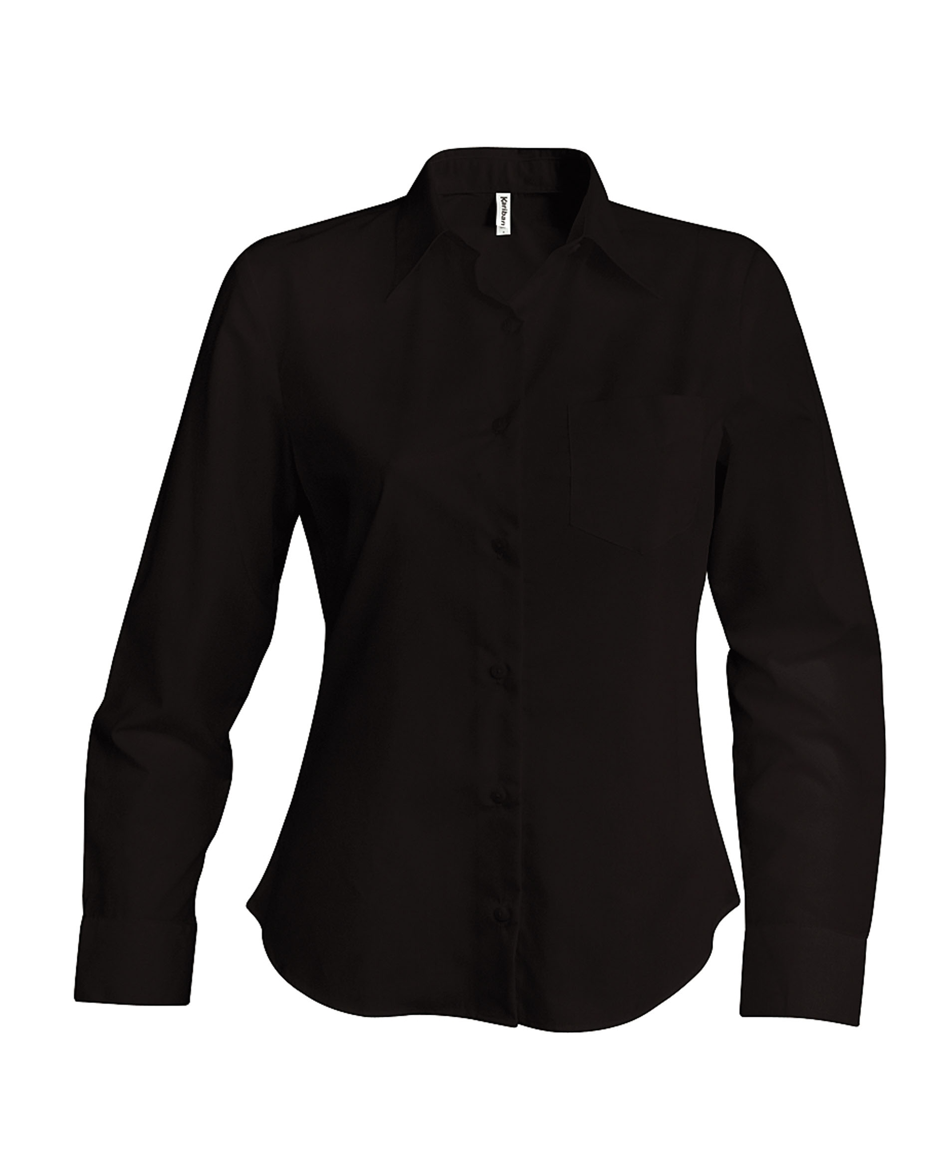 Jessica > chemise manches longues femme Brown Marron, à personnaliser avec le logo de votre club. Jessica > chemise manches longues femme Brown Marron