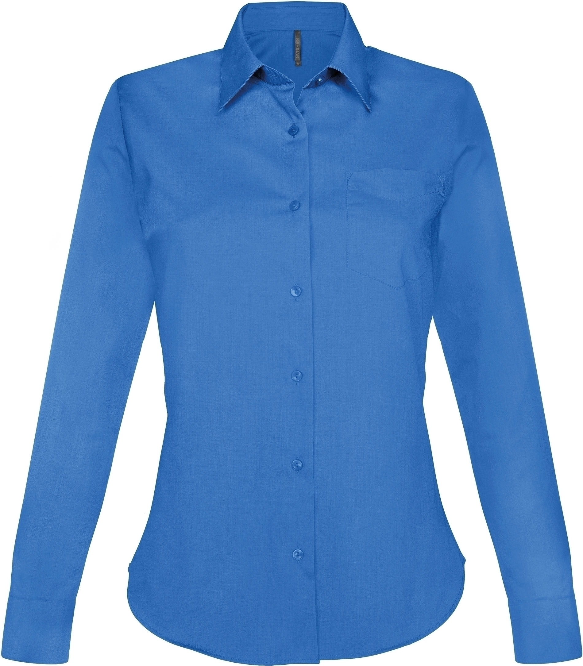 Jessica > chemise manches longues femme Light Royal Blue Bleu, à personnaliser avec le logo de votre club. Jessica > chemise manches longues femme Light Royal Blue Bleu