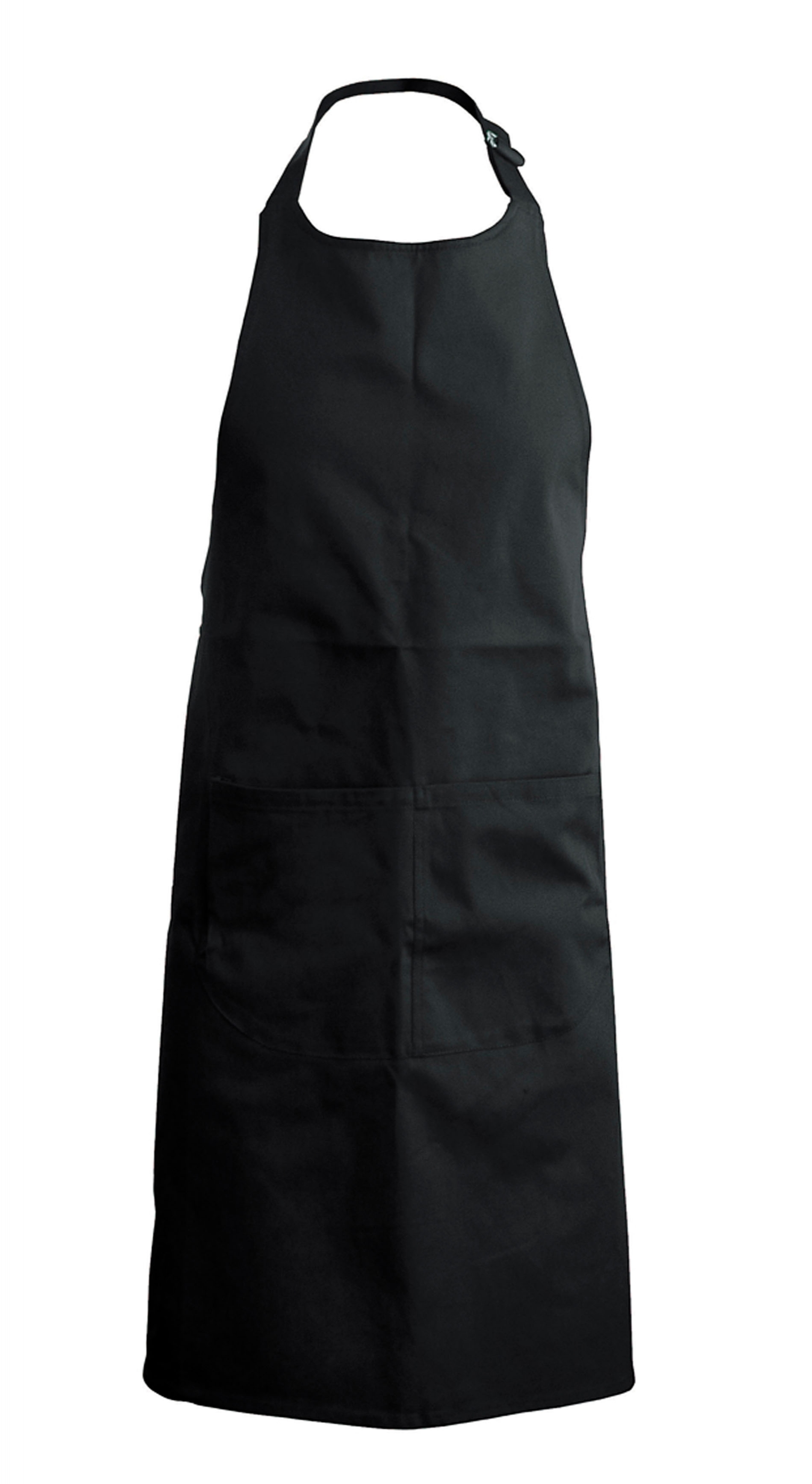 Tablier coton avec poche Black Noir, à personnaliser avec le logo de votre club. Tablier coton avec poche Black Noir