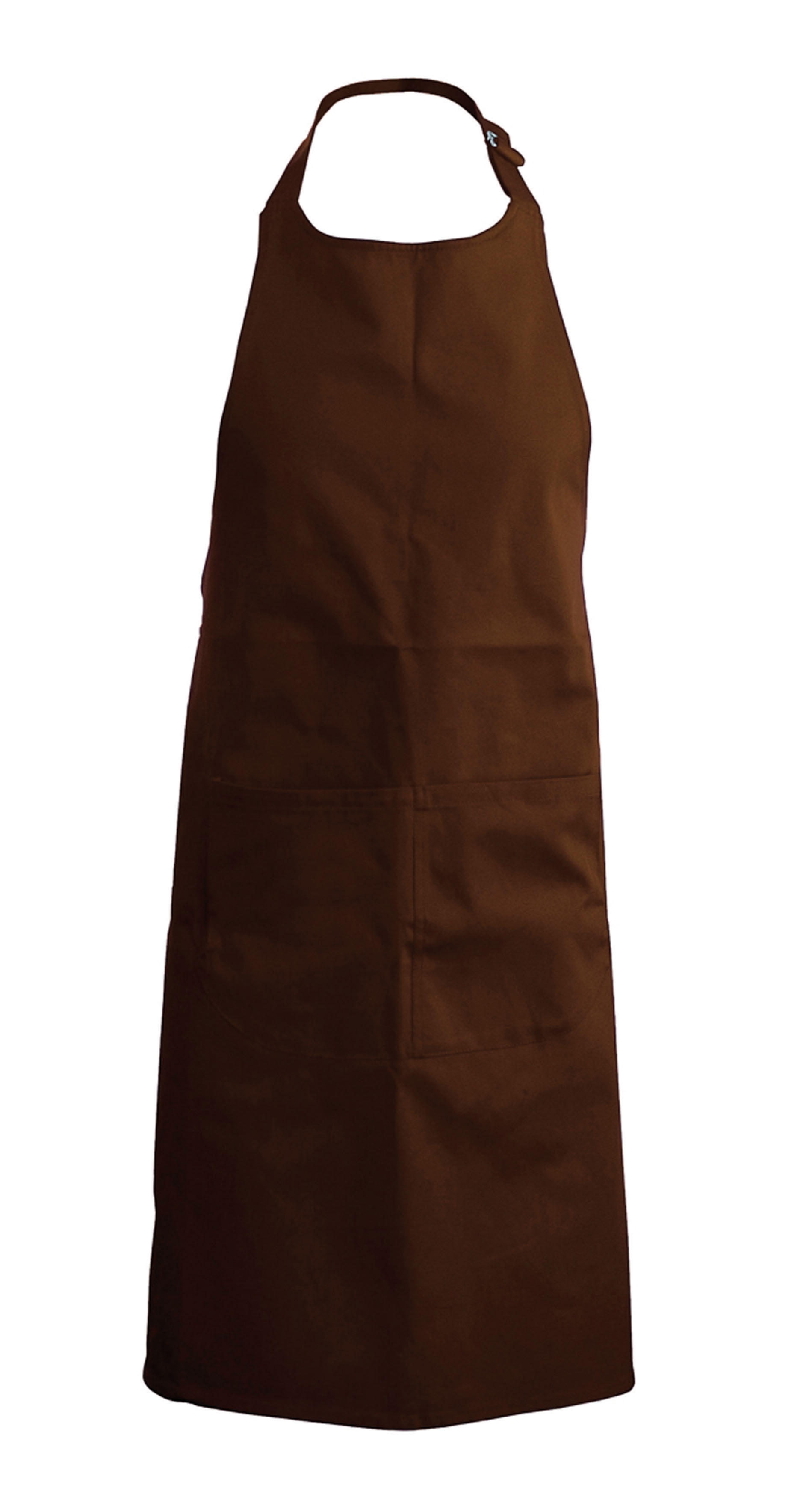 Tablier coton avec poche Chocolate Marron, à personnaliser avec le logo de votre club. Tablier coton avec poche Chocolate Marron