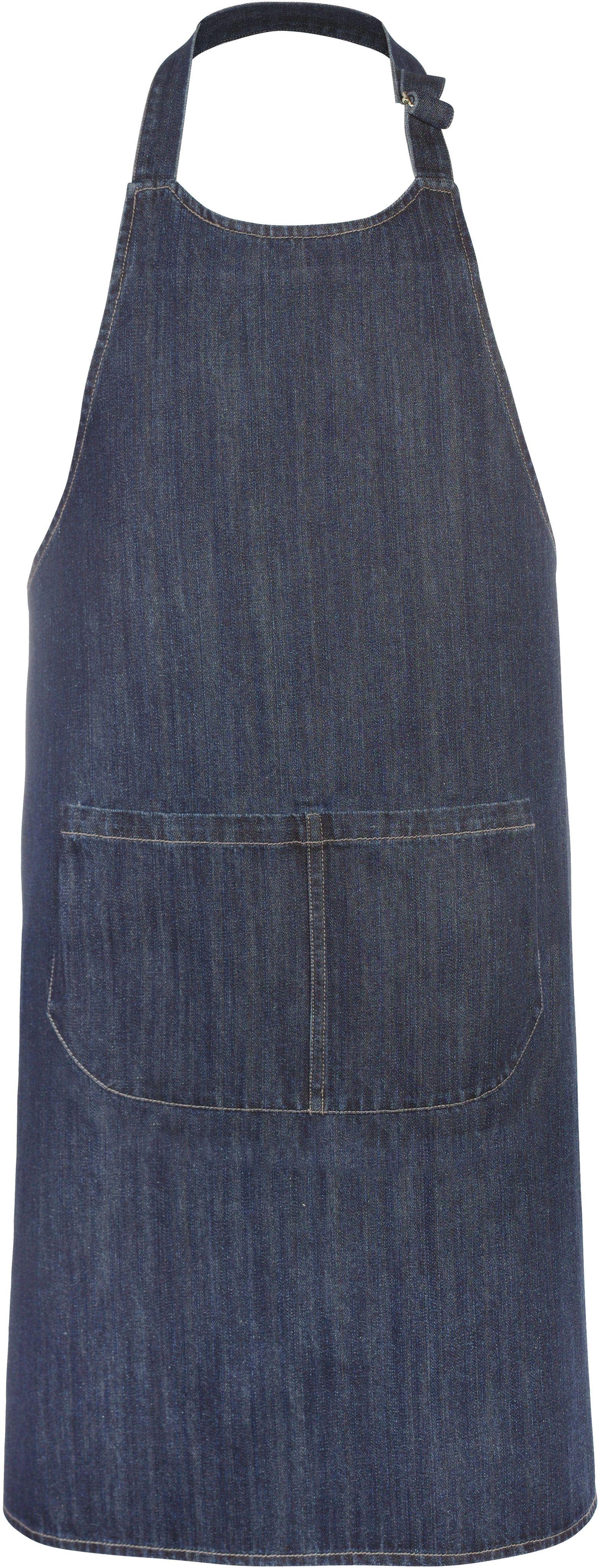 Tablier coton avec poche Denim Bleu, à personnaliser avec le logo de votre club. Tablier coton avec poche Denim Bleu