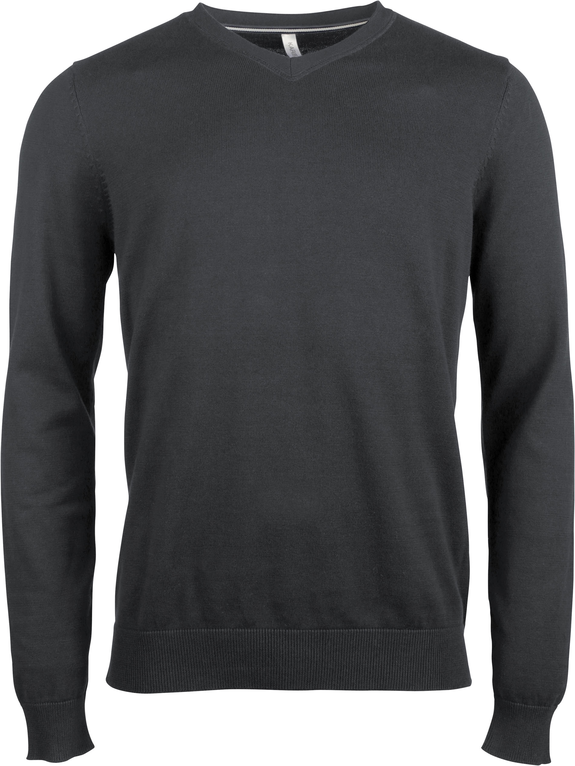 PULL COL V Dark Grey Gris, à personnaliser avec le logo de votre club. PULL COL V Dark Grey Gris