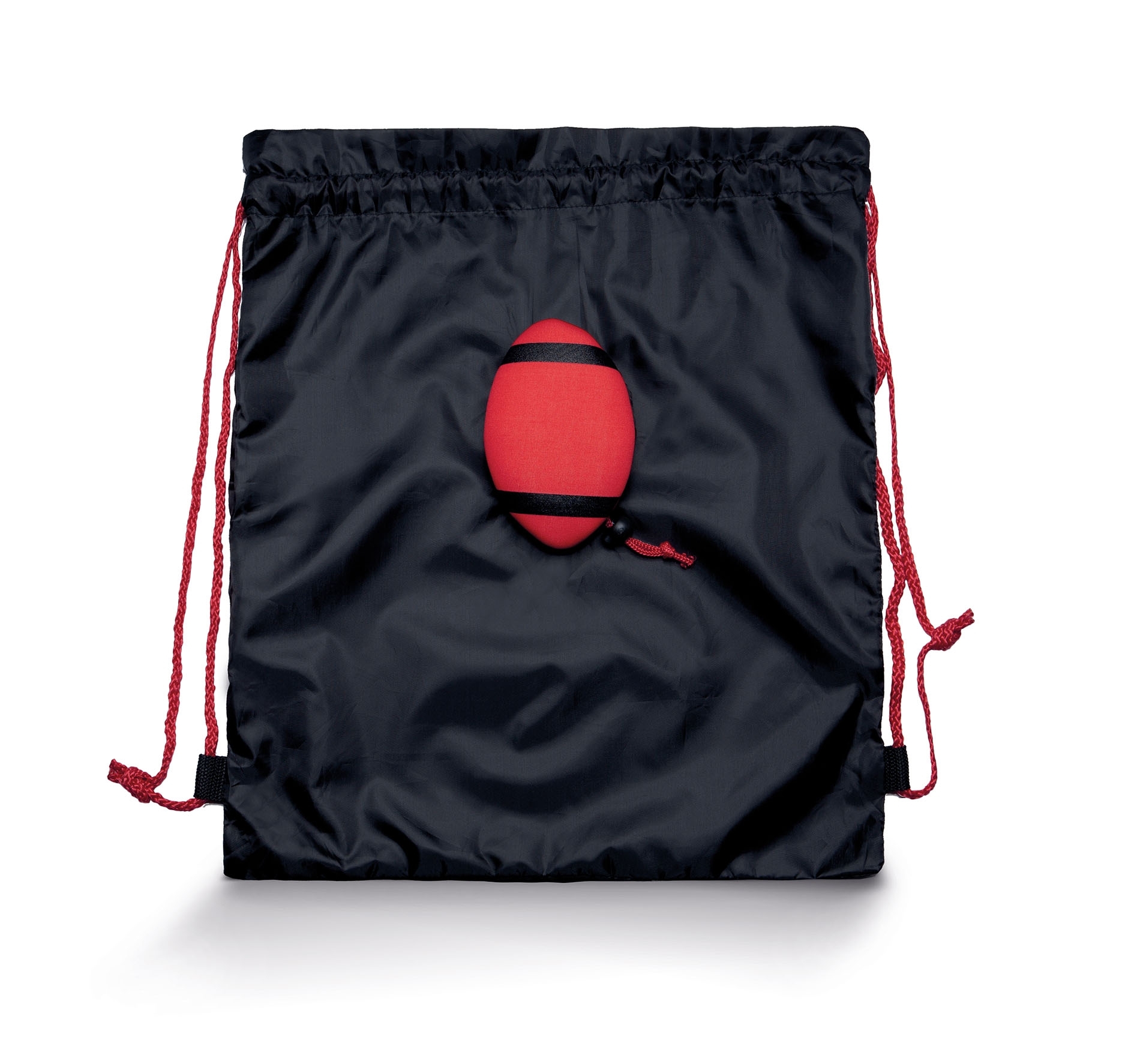 SAC À DOS AVEC CORDELETTES Black / Red Noir, à personnaliser avec le logo de votre club. SAC À DOS AVEC CORDELETTES Black / Red Noir
