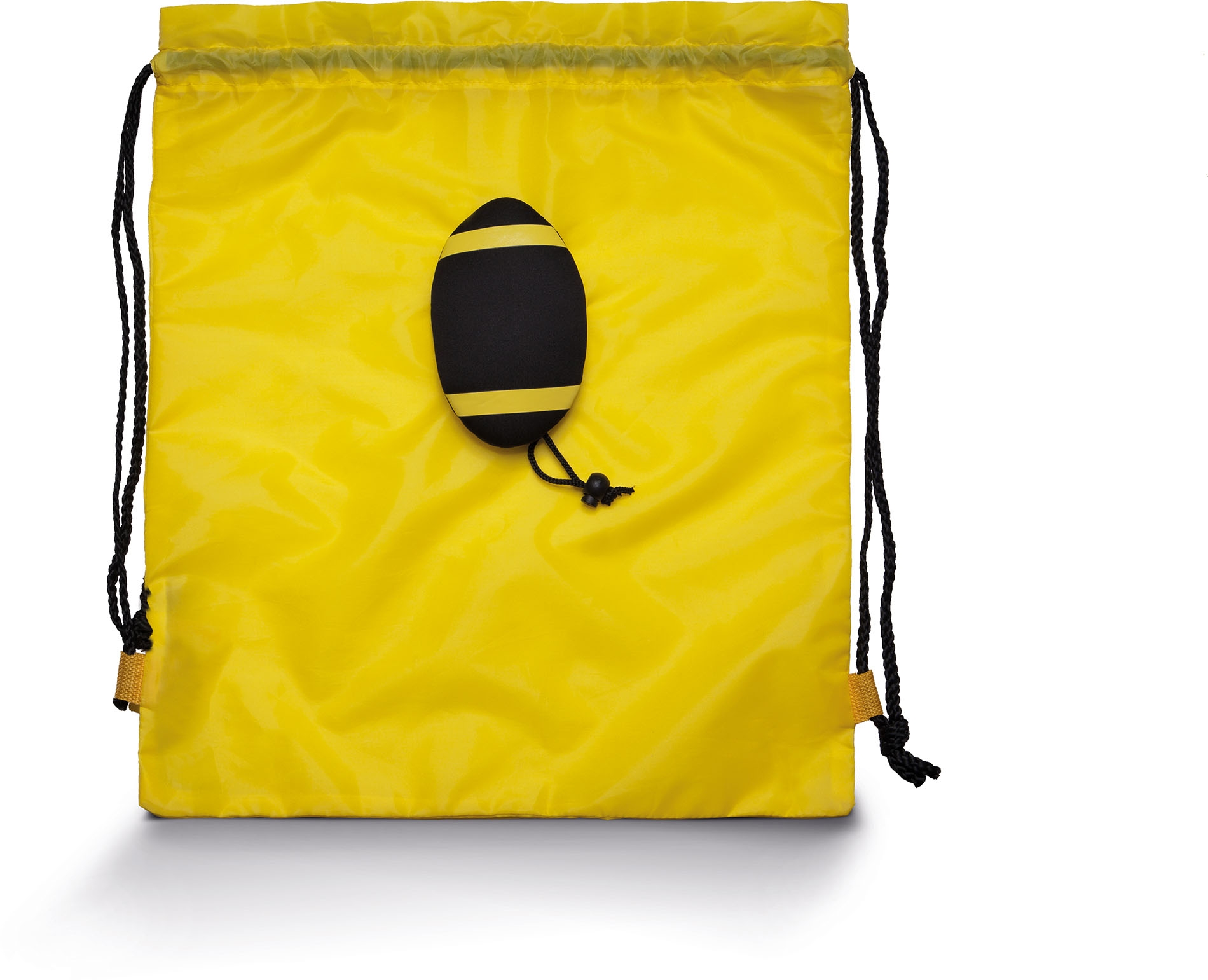 SAC À DOS AVEC CORDELETTES Yellow / Black Jaune, à personnaliser avec le logo de votre club. SAC À DOS AVEC CORDELETTES Yellow / Black Jaune