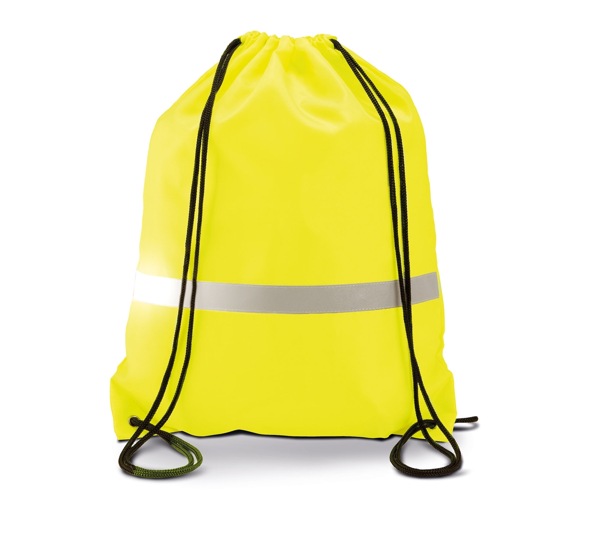 SAC À DOS AVEC CORDELETTES Fluorescent Yellow Jaune, à personnaliser avec le logo de votre club. SAC À DOS AVEC CORDELETTES Fluorescent Yellow Jaune