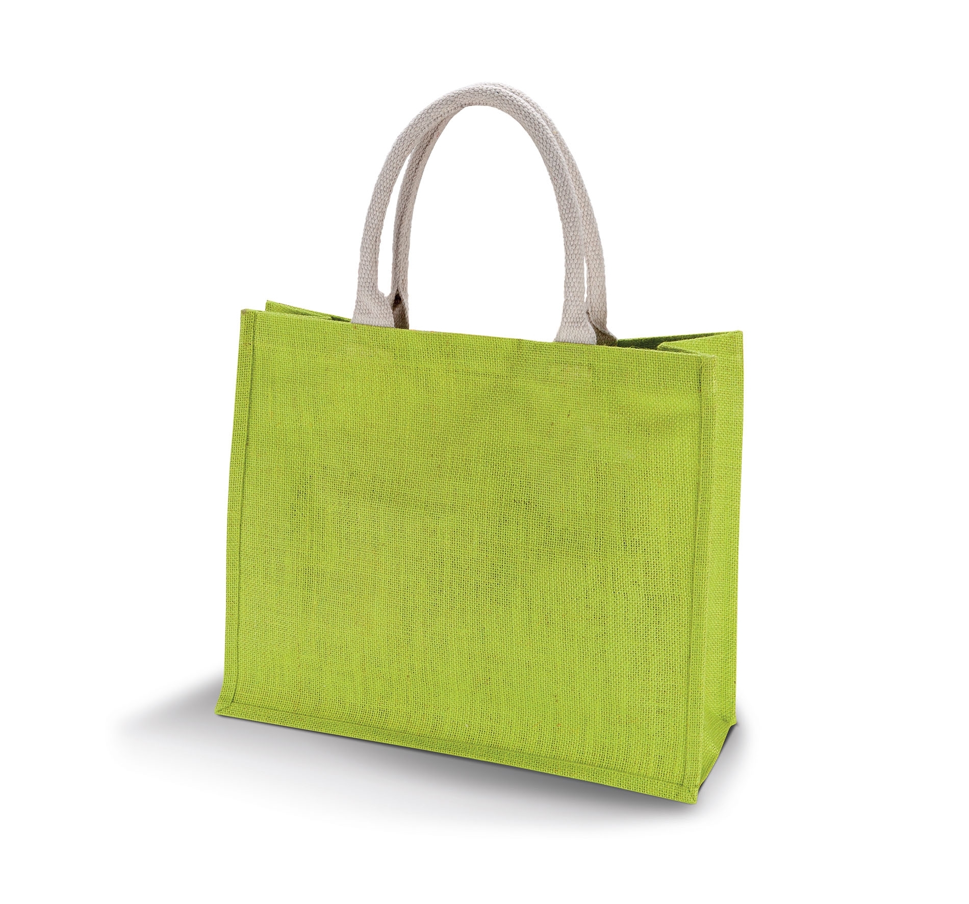 SAC DE PLAGE EN JUTE KIMOOD Lime Vert, à personnaliser avec le logo de votre club. SAC DE PLAGE EN JUTE KIMOOD Lime Vert