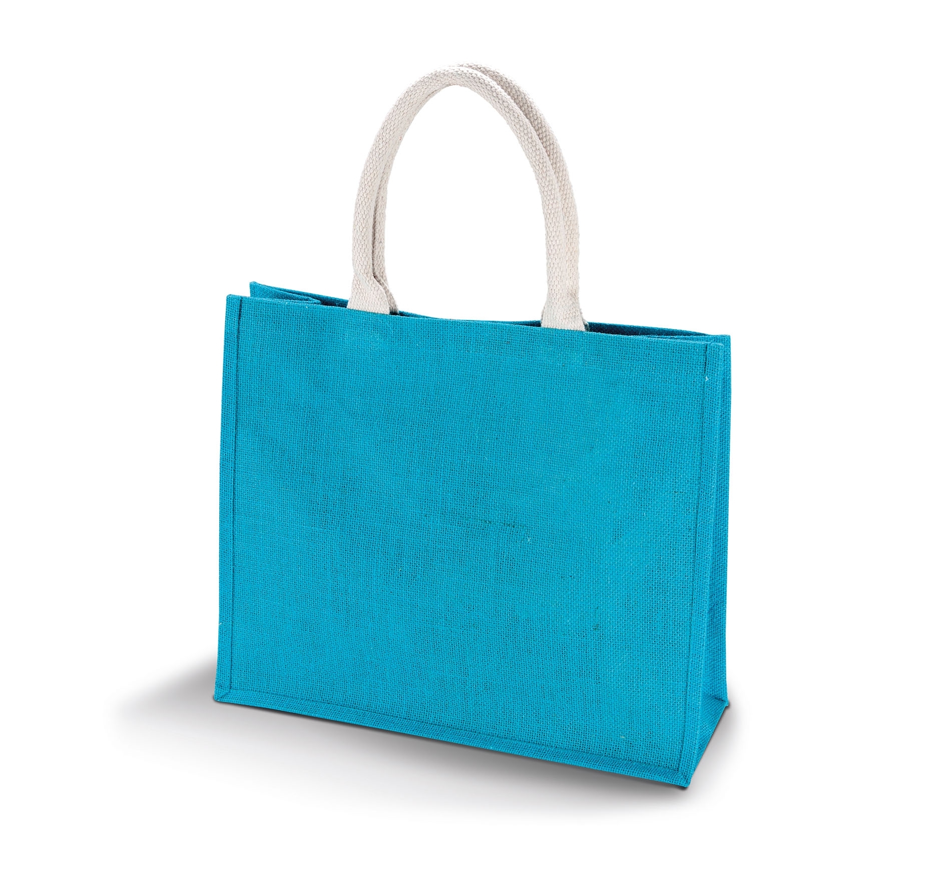 SAC DE PLAGE EN JUTE KIMOOD Turquoise Bleu, à personnaliser avec le logo de votre club. SAC DE PLAGE EN JUTE KIMOOD Turquoise Bleu