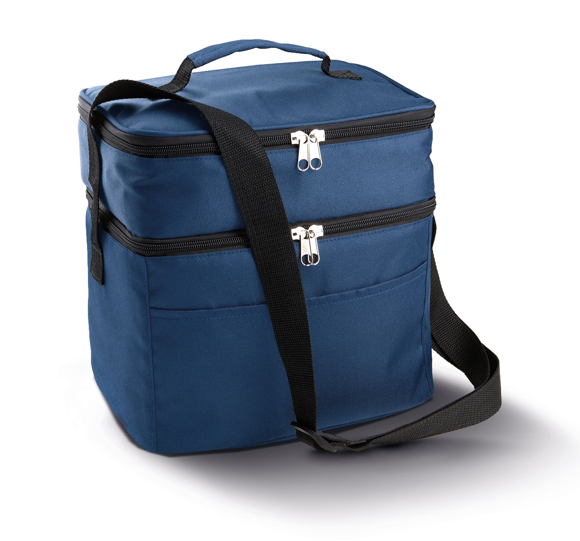 SAC ISOTHERME DOUBLE COMPARTIMENT Navy Bleu, à personnaliser avec le logo de votre club. SAC ISOTHERME DOUBLE COMPARTIMENT Navy Bleu