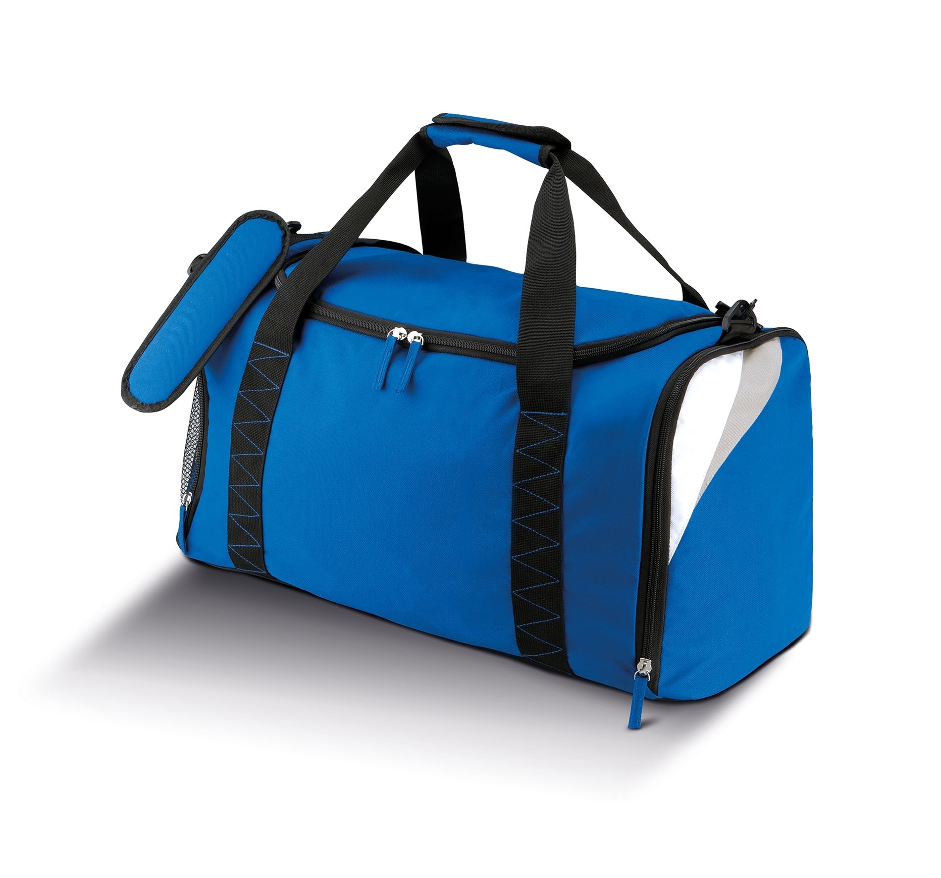 Sac de sport Royal Blue / White / Light Grey Bleu, à personnaliser avec le logo de votre club. Sac de sport Royal Blue / White / Light Grey Bleu