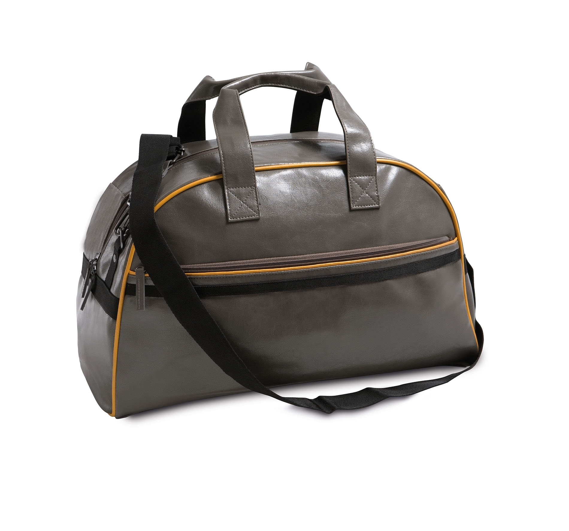 SAC DE SPORT Taupe / Orange Gris, à personnaliser avec le logo de votre club. SAC DE SPORT Taupe / Orange Gris