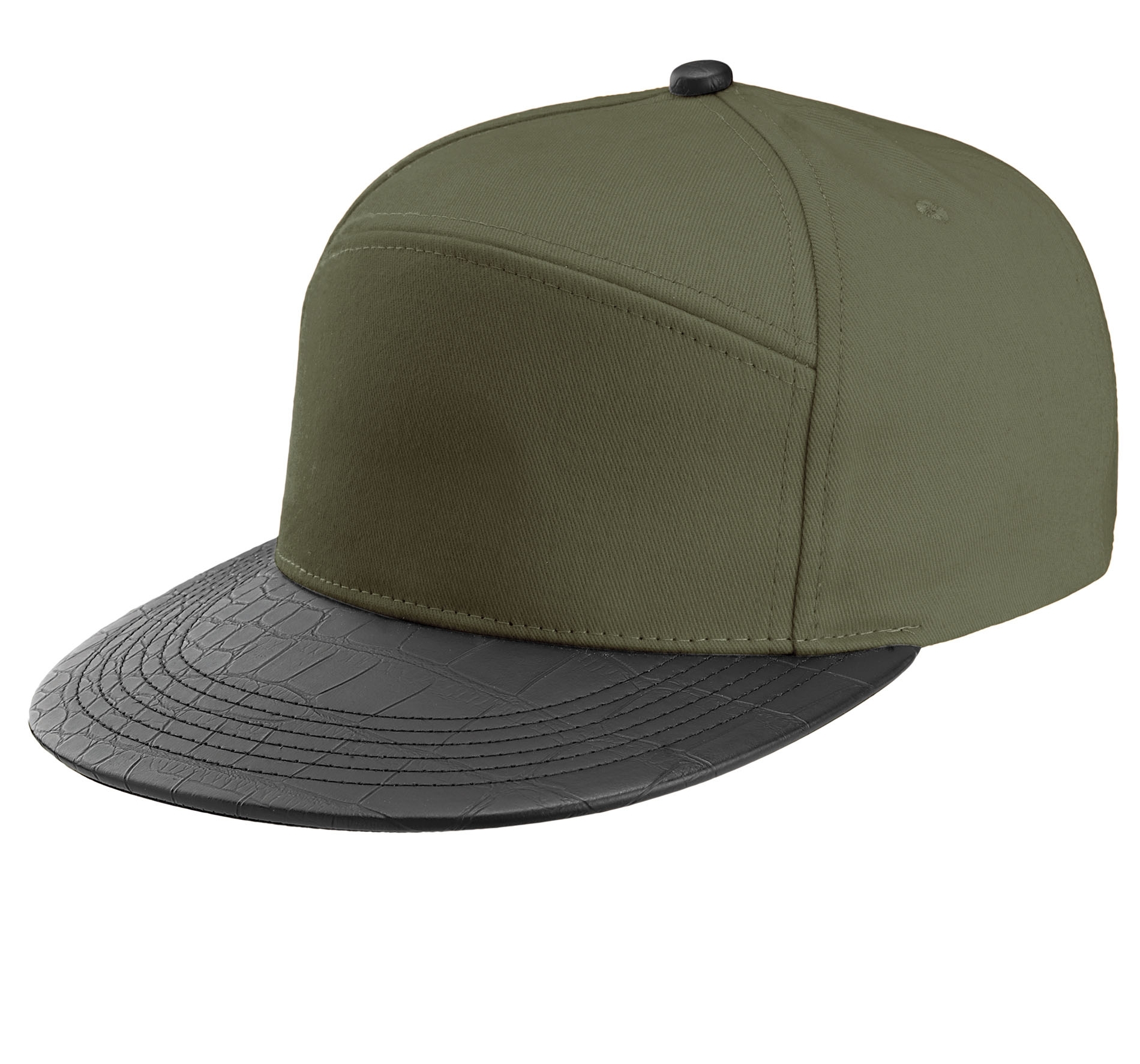 CASQUETTE FASHION - 6 PANNEAUX Military Green / Black Vert, à personnaliser avec le logo de votre club. CASQUETTE FASHION - 6 PANNEAUX Military Green / Black Vert