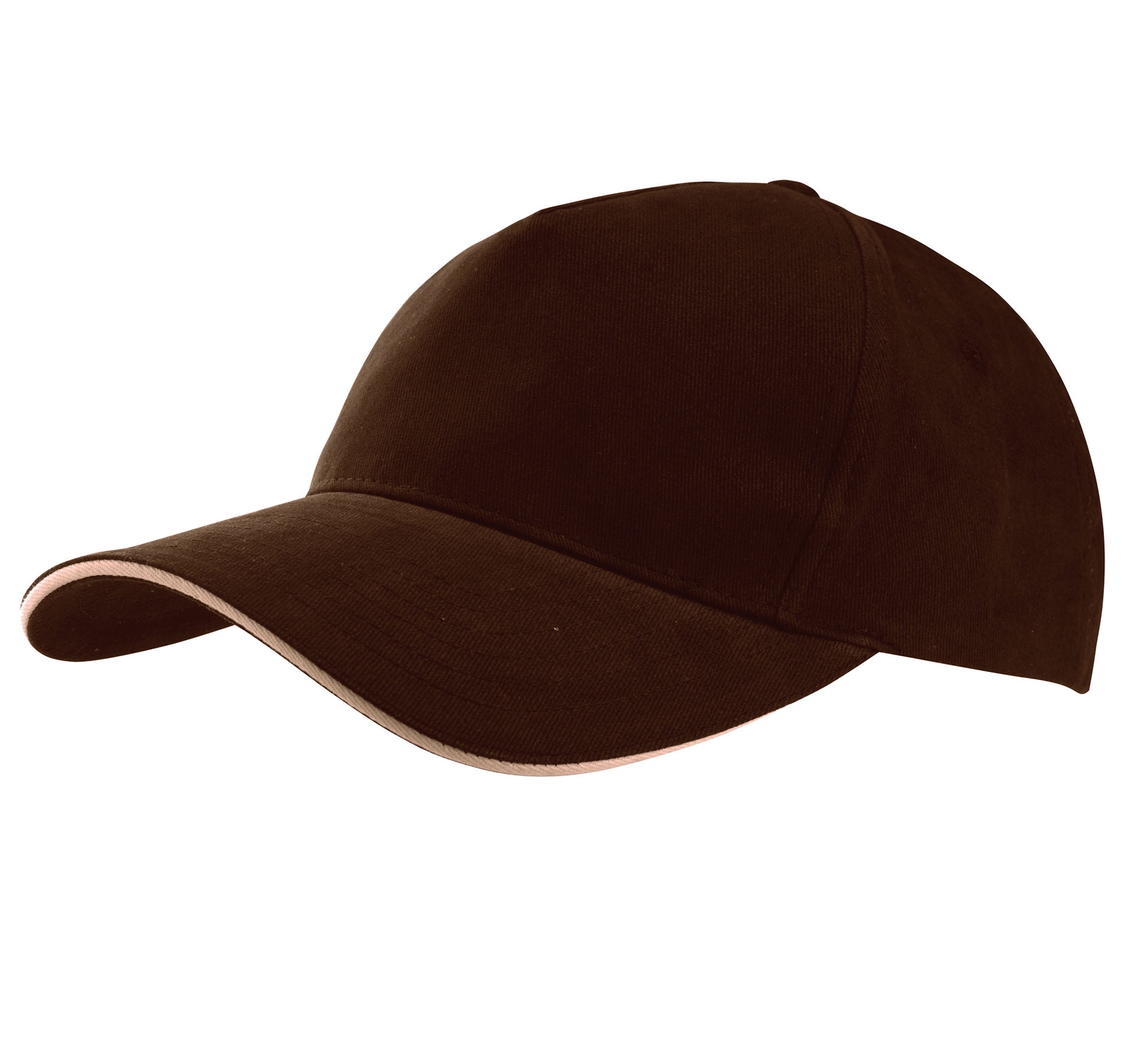 CASQUETTE AVEC SANDWICH CONTRASTÉ - 5 PANNEAUX Chocolate / Beige Marron, à personnaliser avec le logo de votre club. CASQUETTE AVEC SANDWICH CONTRASTÉ - 5 PANNEAUX Chocolate / Beige Marron