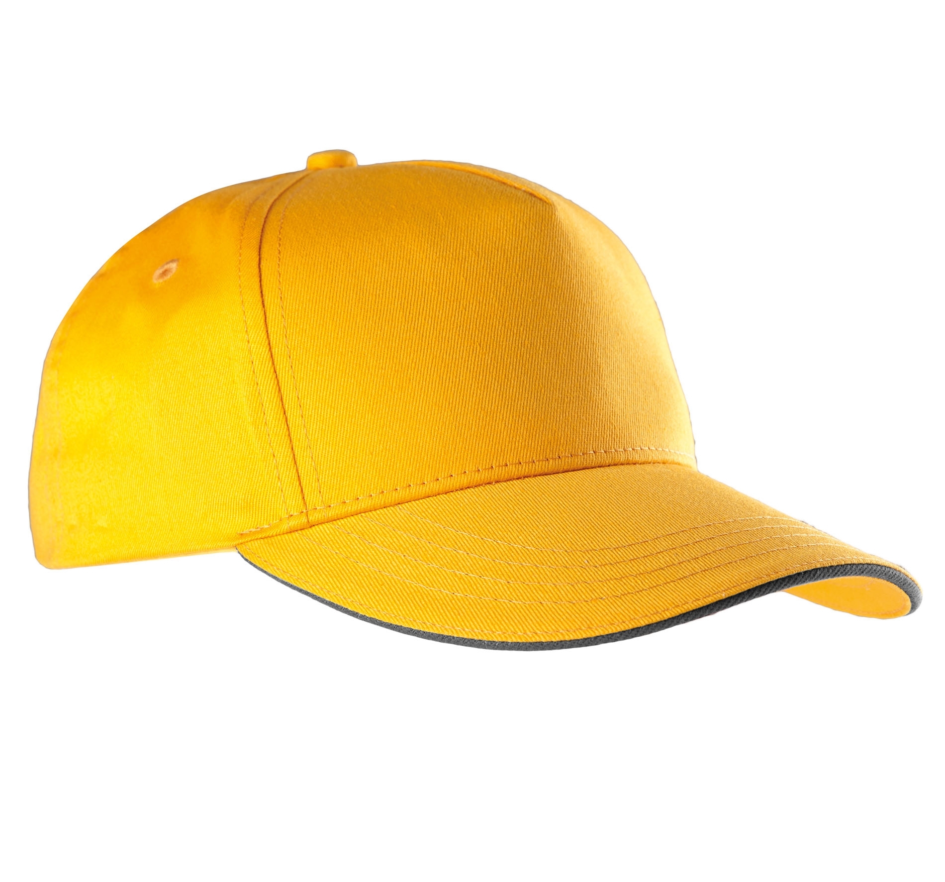CASQUETTE SANDWICH CONTRASTÉ - 5 PANNEAUX Yellow / Dark Grey Jaune, à personnaliser avec le logo de votre club. CASQUETTE SANDWICH CONTRASTÉ - 5 PANNEAUX Yellow / Dark Grey Jaune